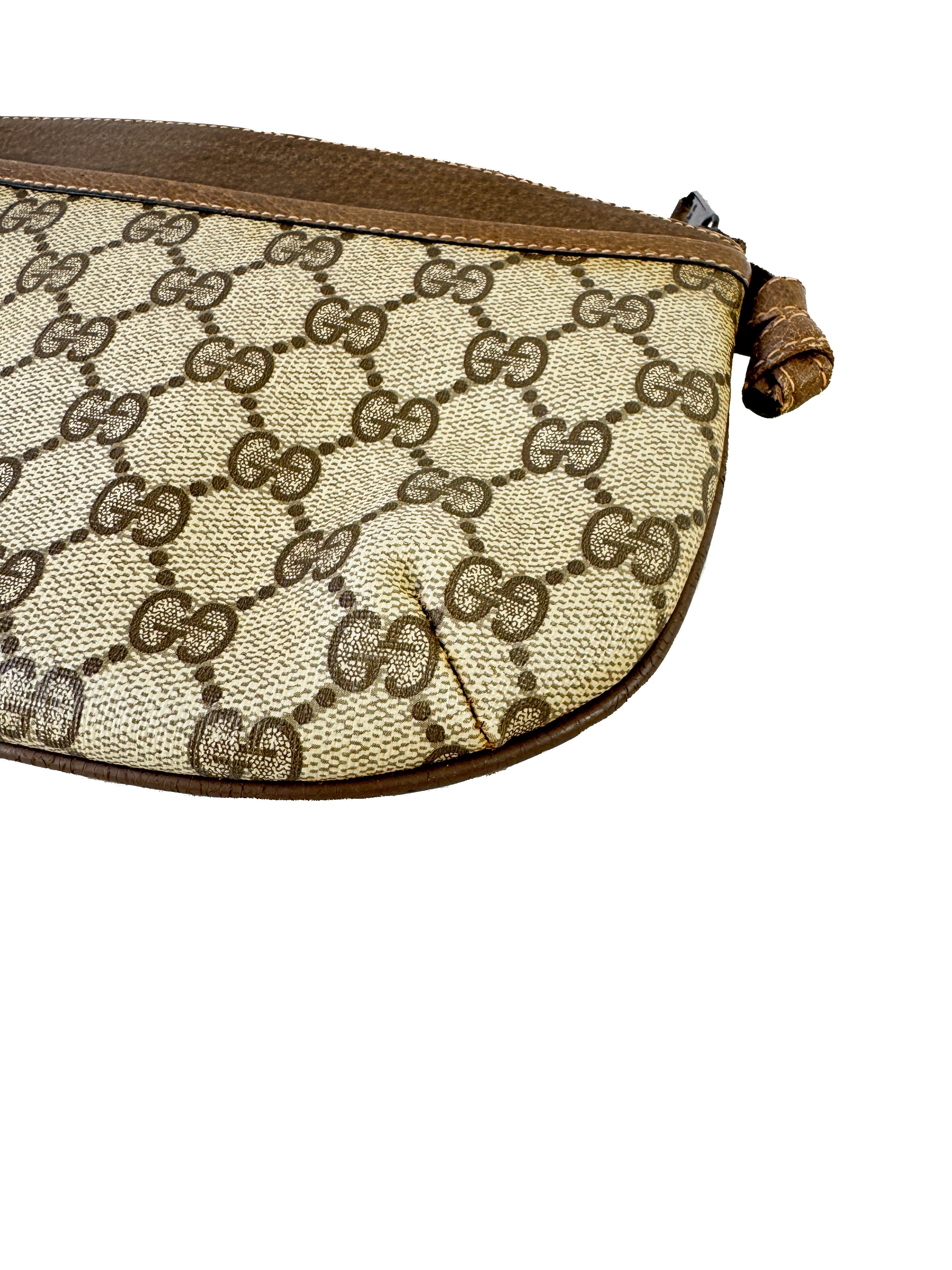 Gucci brown vintage GG crossbody 90402020 (metal logo)