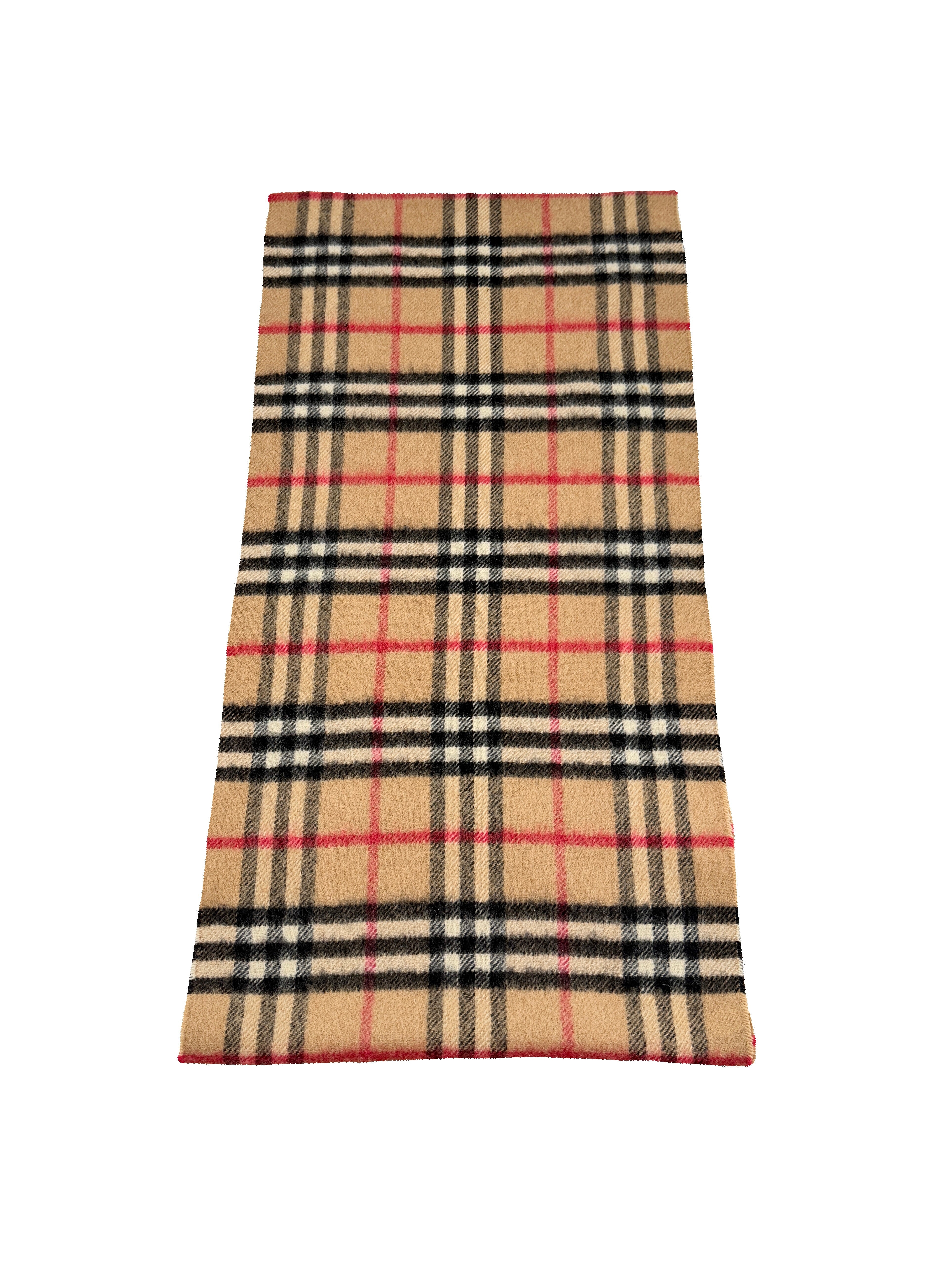 Burberry brown classic cashmere scarf