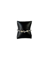 David Yurman sterling silver 18k gold wheat chain bracelet