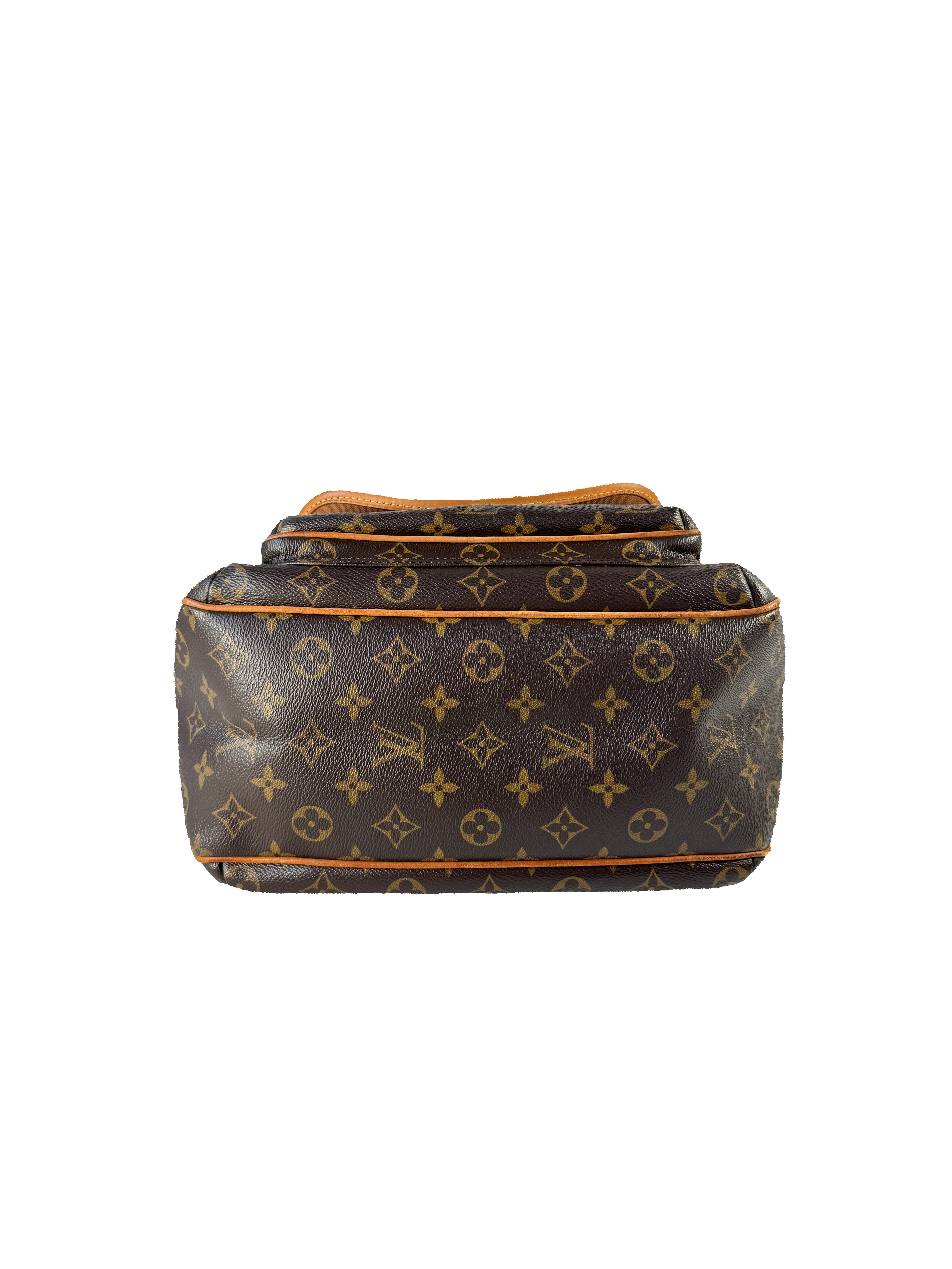 ルイ・ヴィトンティカルGM LOUIS VUITTON Trevi GM Damier Ebene Shoulder Bag Brown