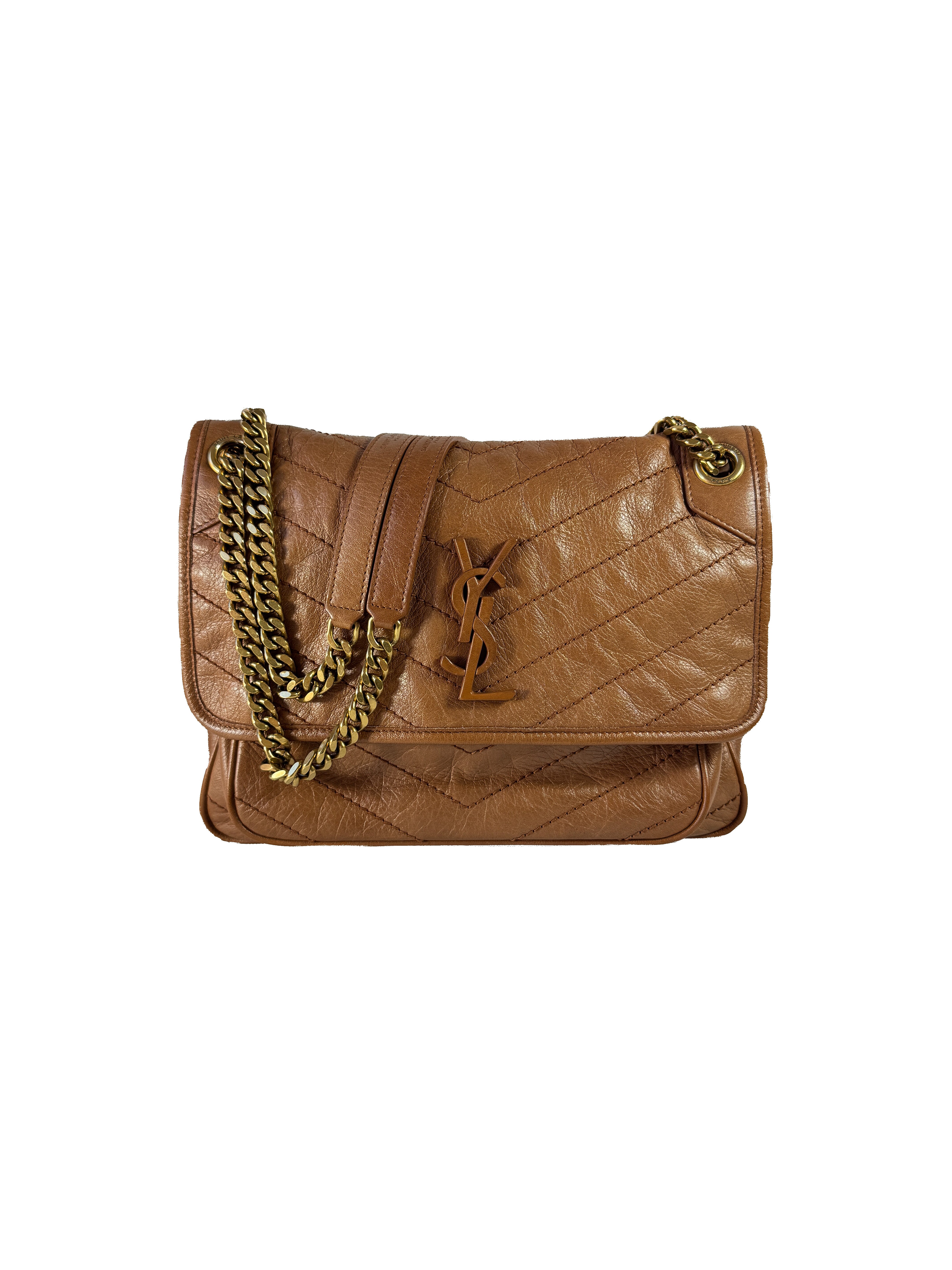 YSL brown medium Nikki PMR633158-0620