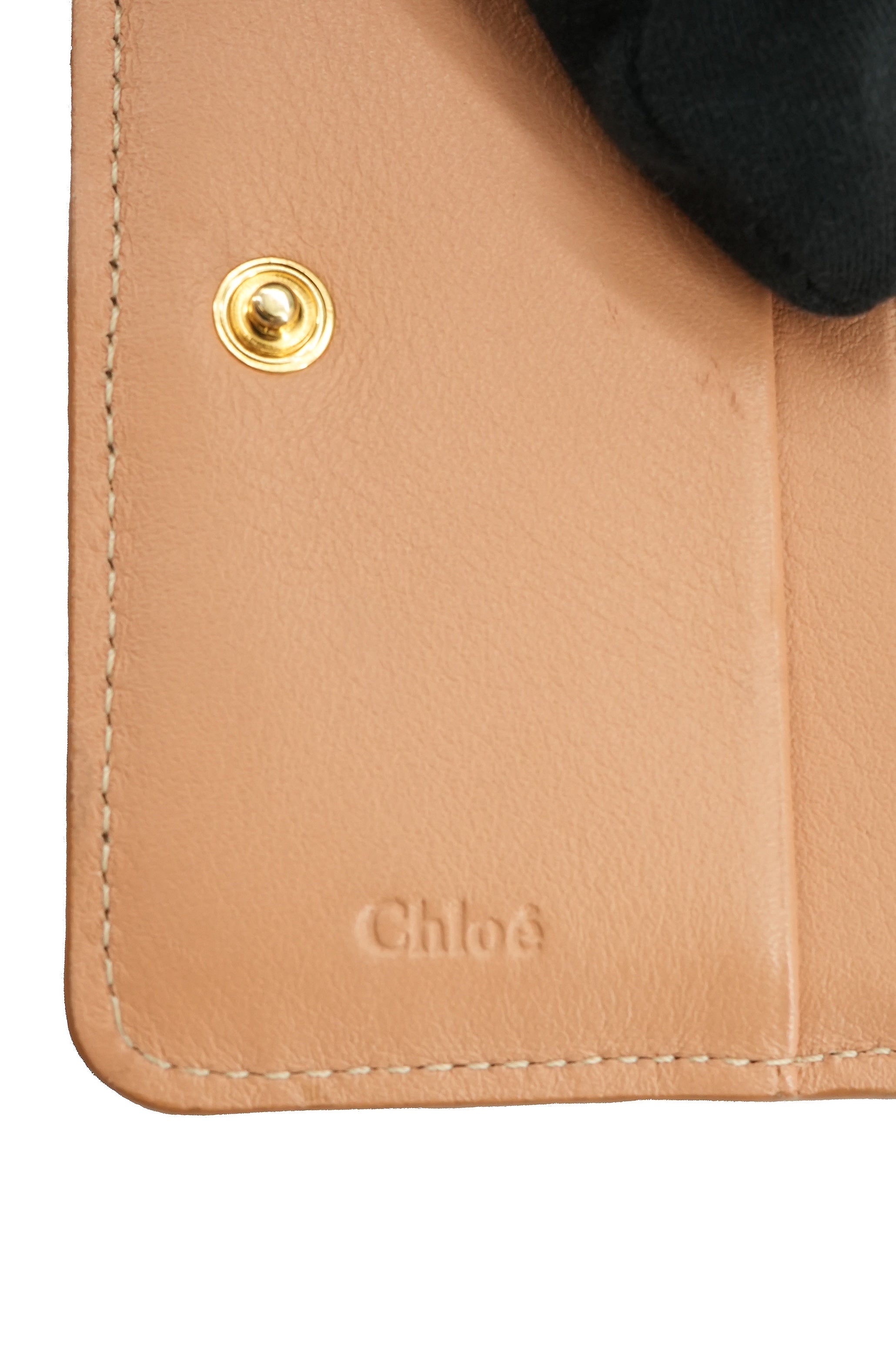 Chloé peach Drew compact wallet 99-65