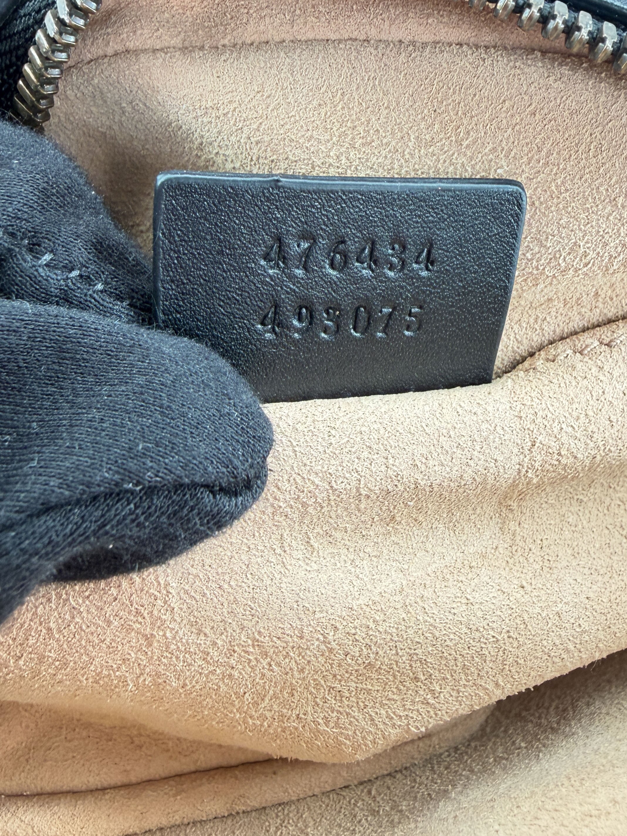 Gucci GG Marmont black belt bag 476434 493075