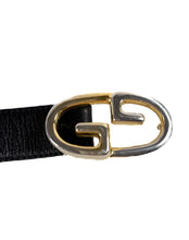 Gucci black leather vintage belt size 70