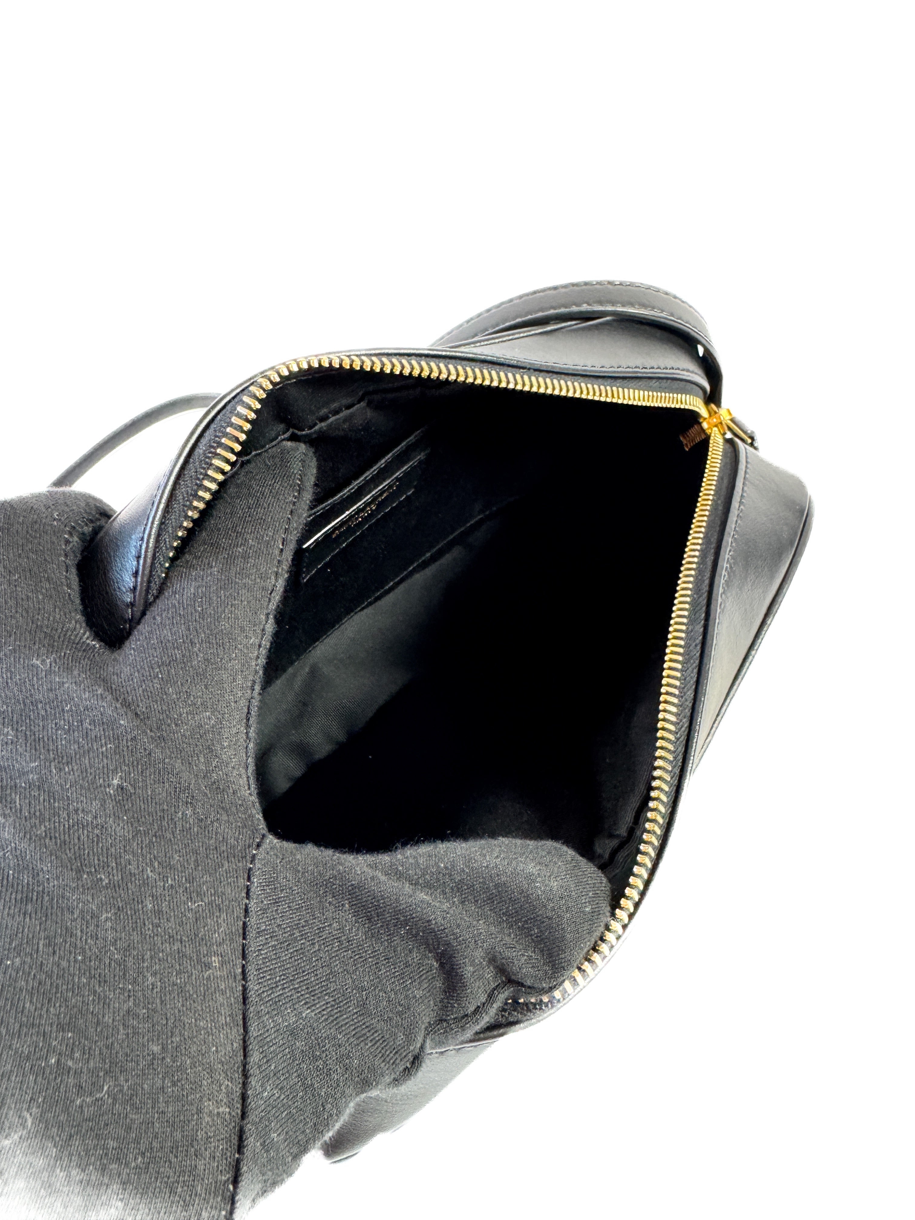 Saint Laurent black Lou medium camera bag FLY761554-0124