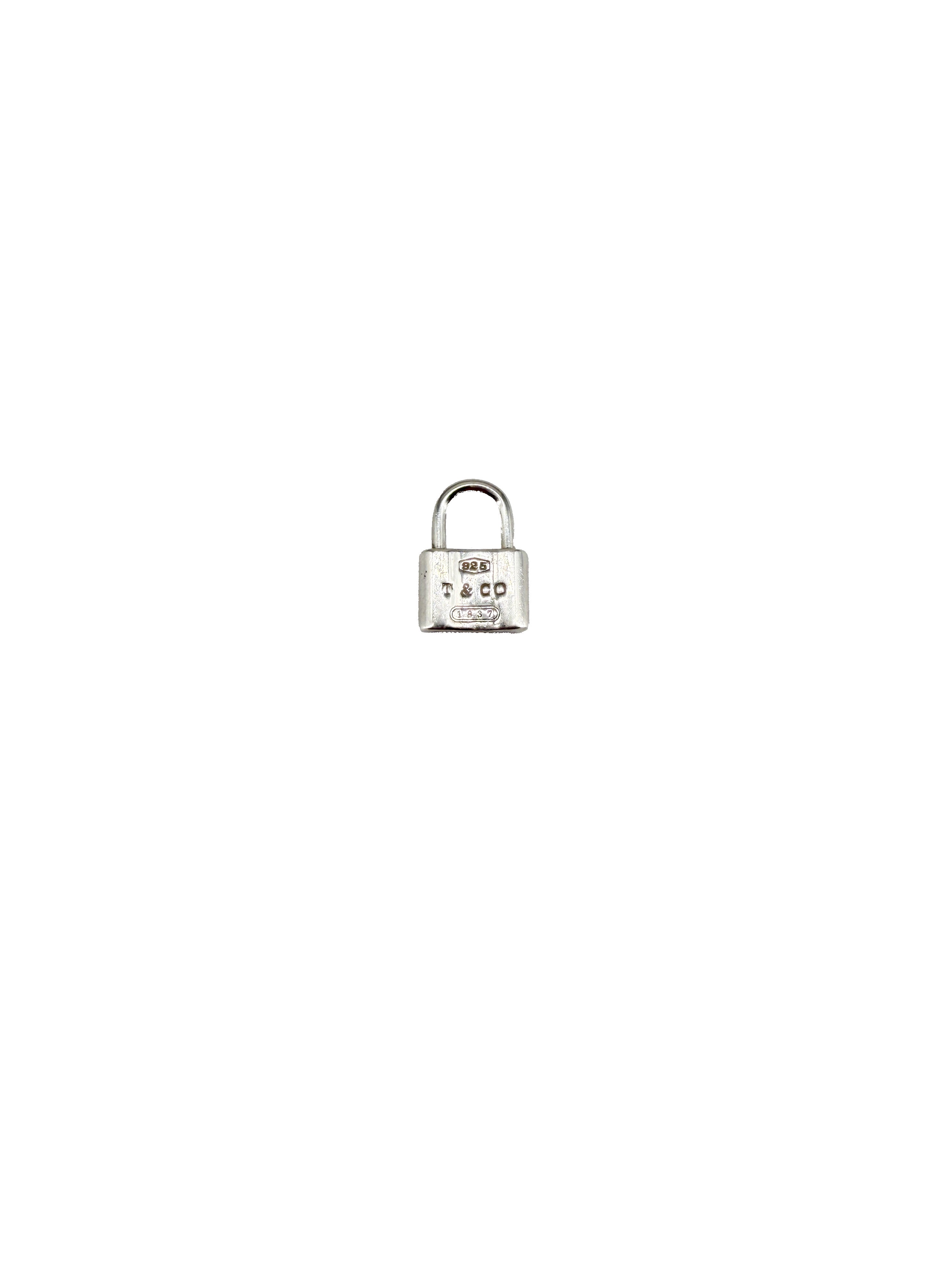 Tiffany & Co sterling silver 1837 lock charm