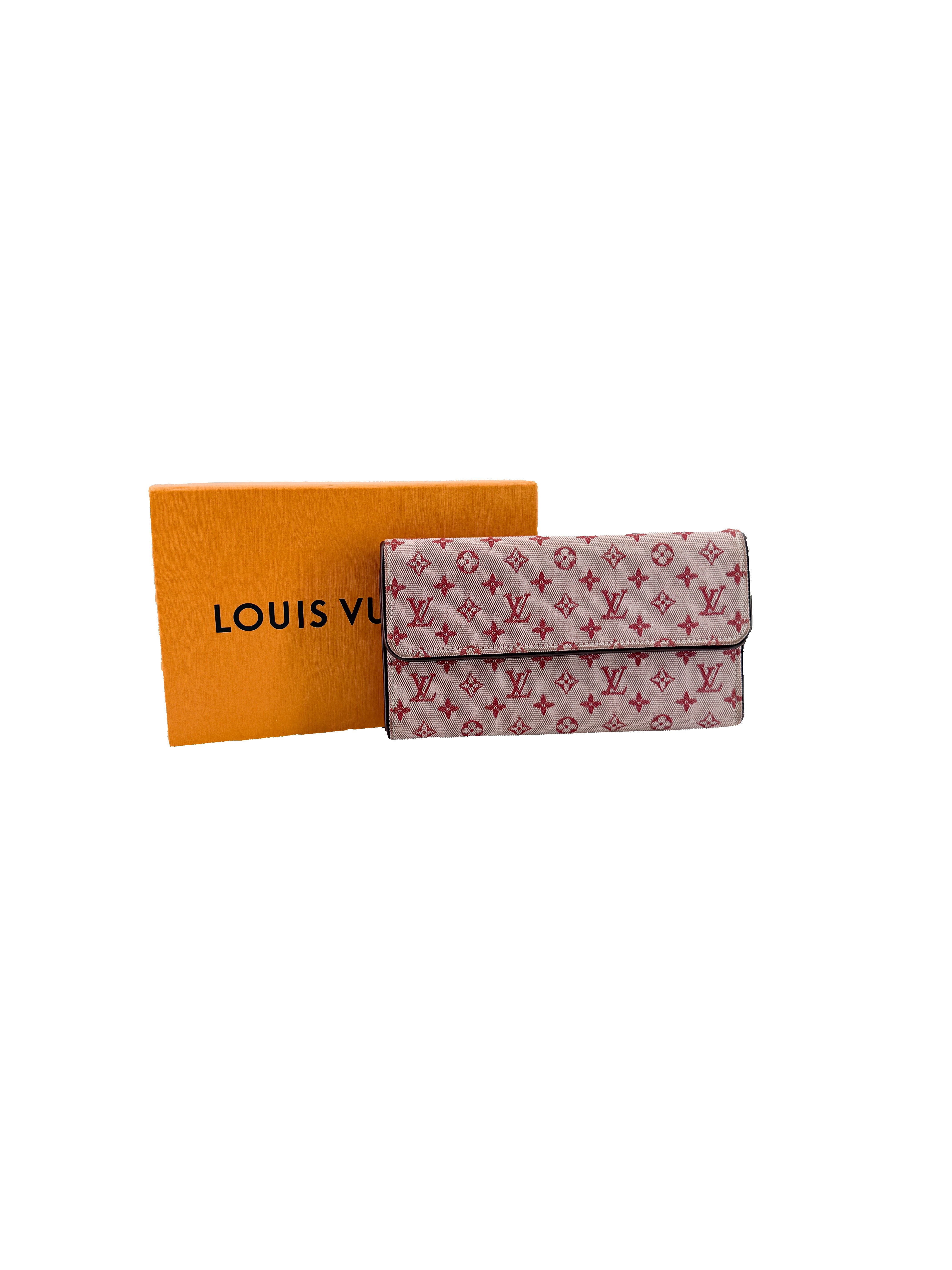 Louis Vuitton monogram Mini Lin Porte Tresor International Wallet CA00072