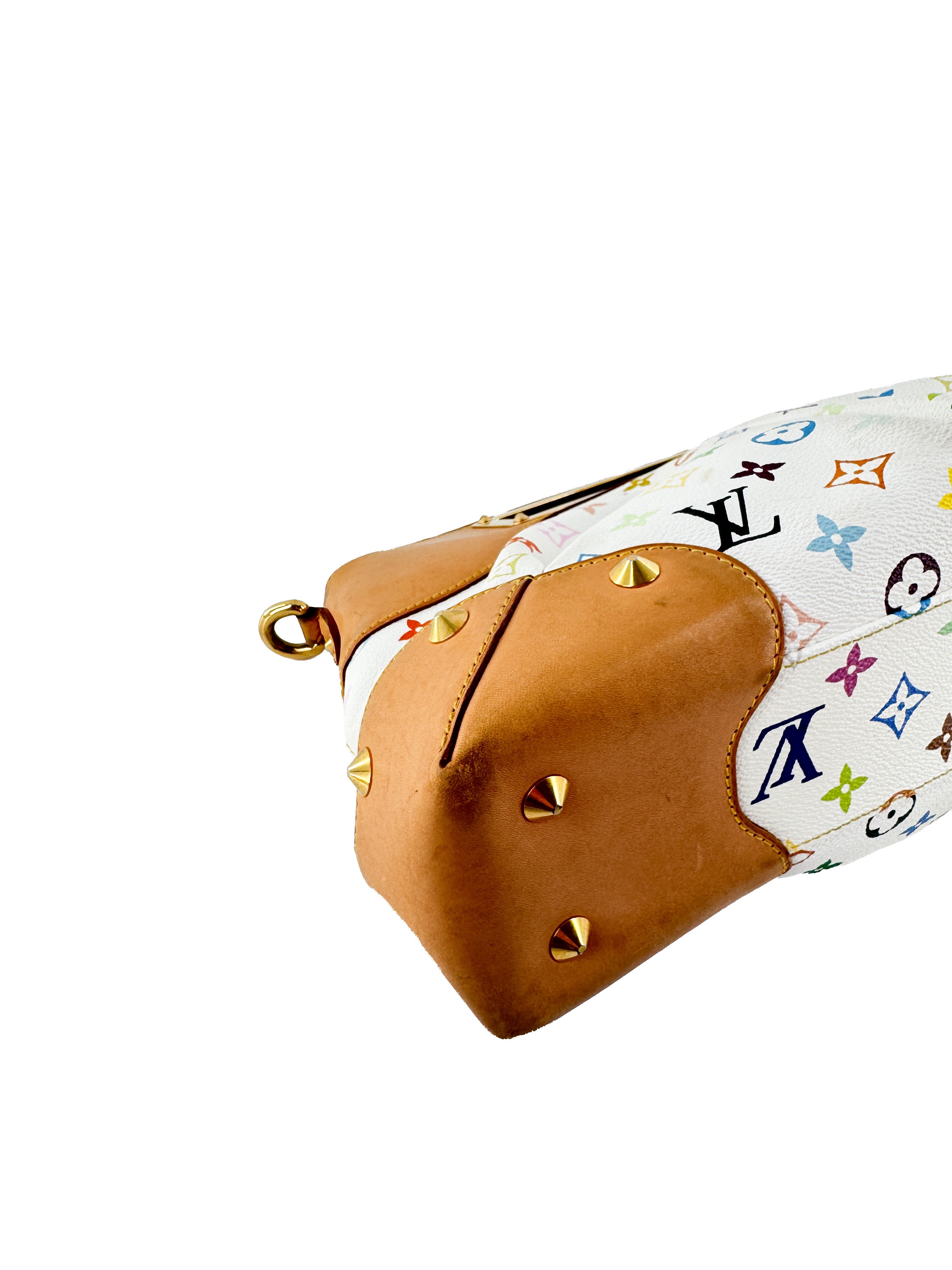 Louis Vuitton white multicolor Judy MM  TR1162