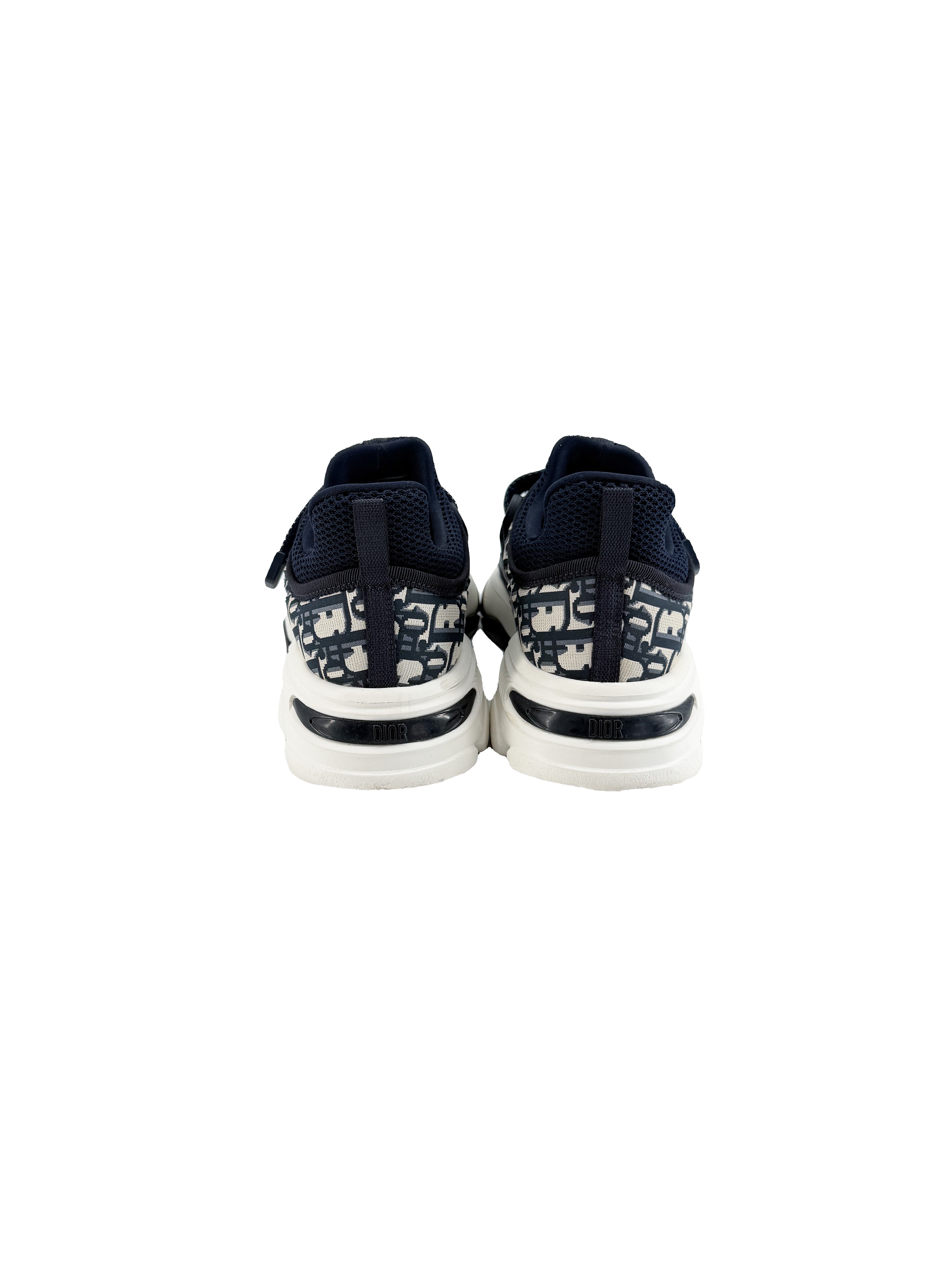 Christian Dior navy D-Wander oblique sneakers size 35.5