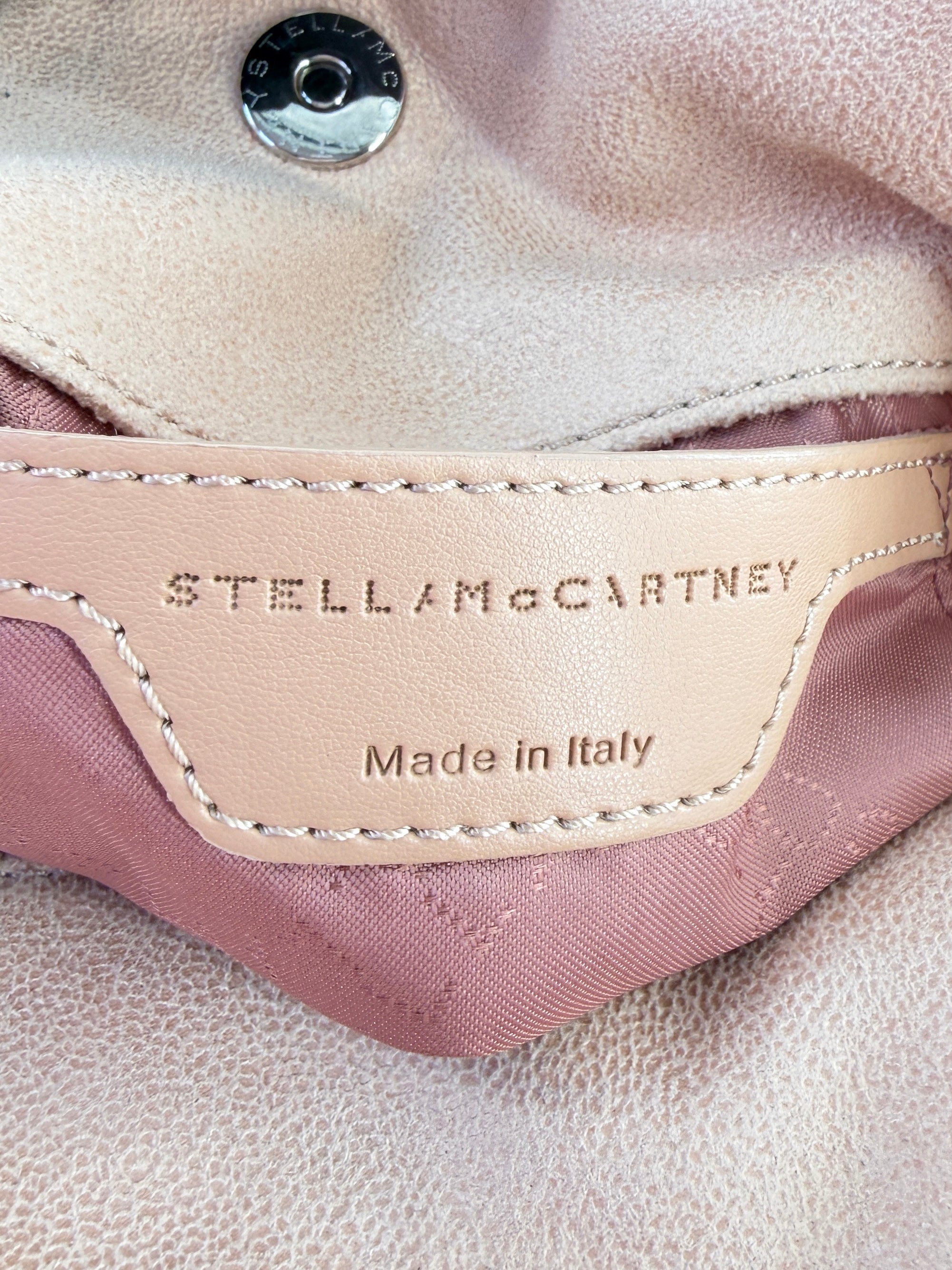 Stella McCartney Falabella blush pink mini tote