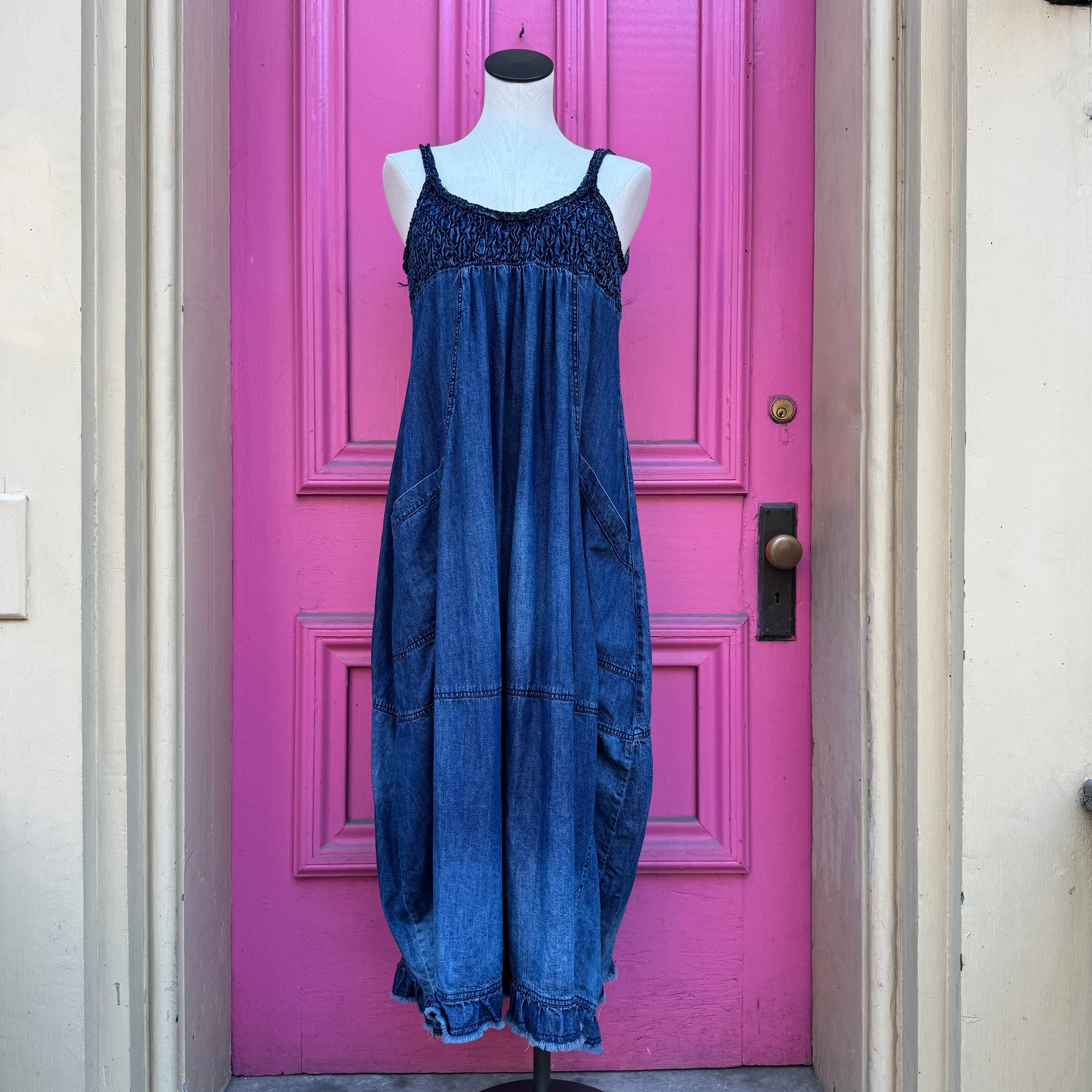 Free People chambray tank dress size XS