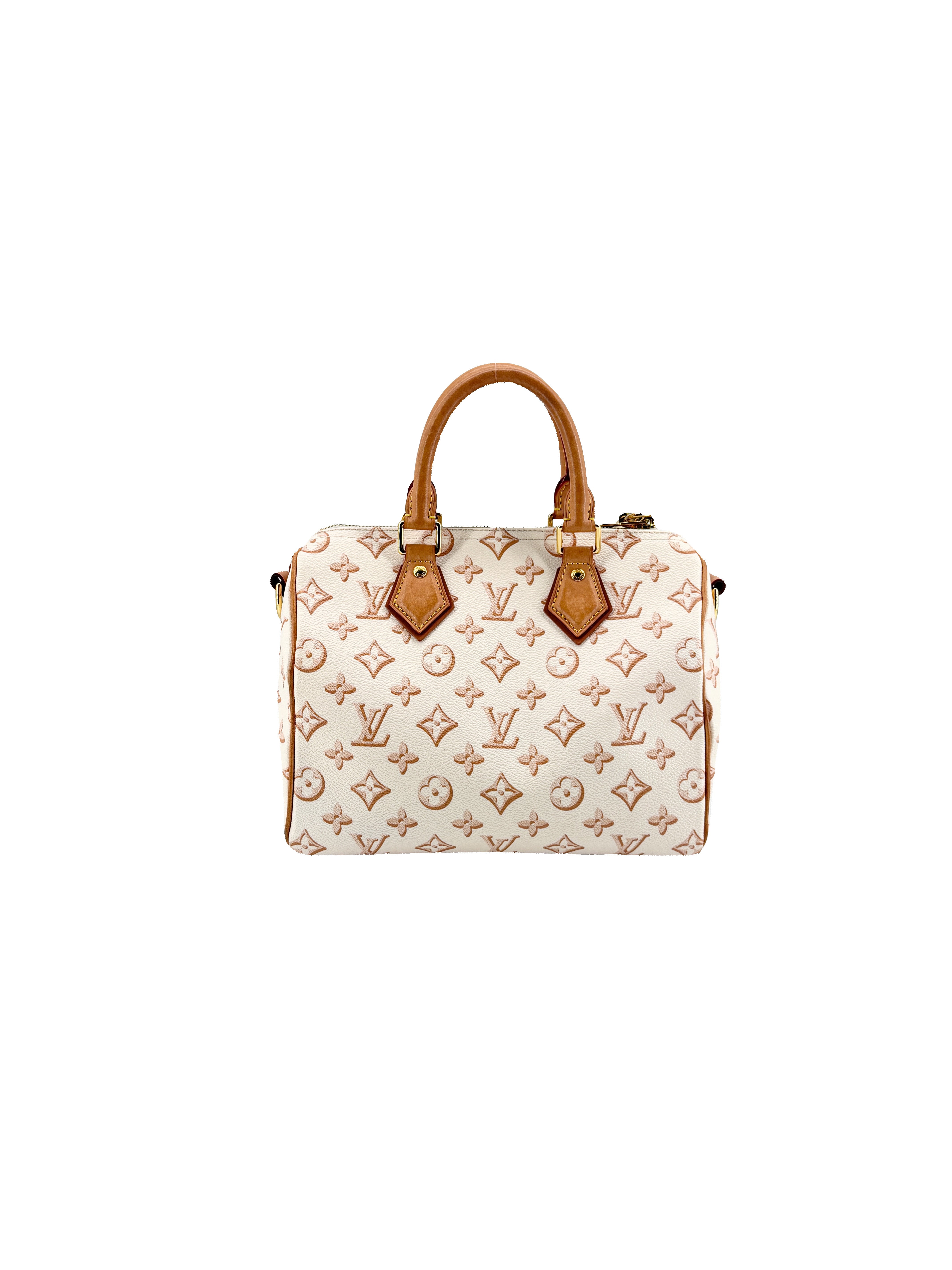 Louis Vuitton monogram Fall for You Speedy 25 Bandouliere Beige NFC