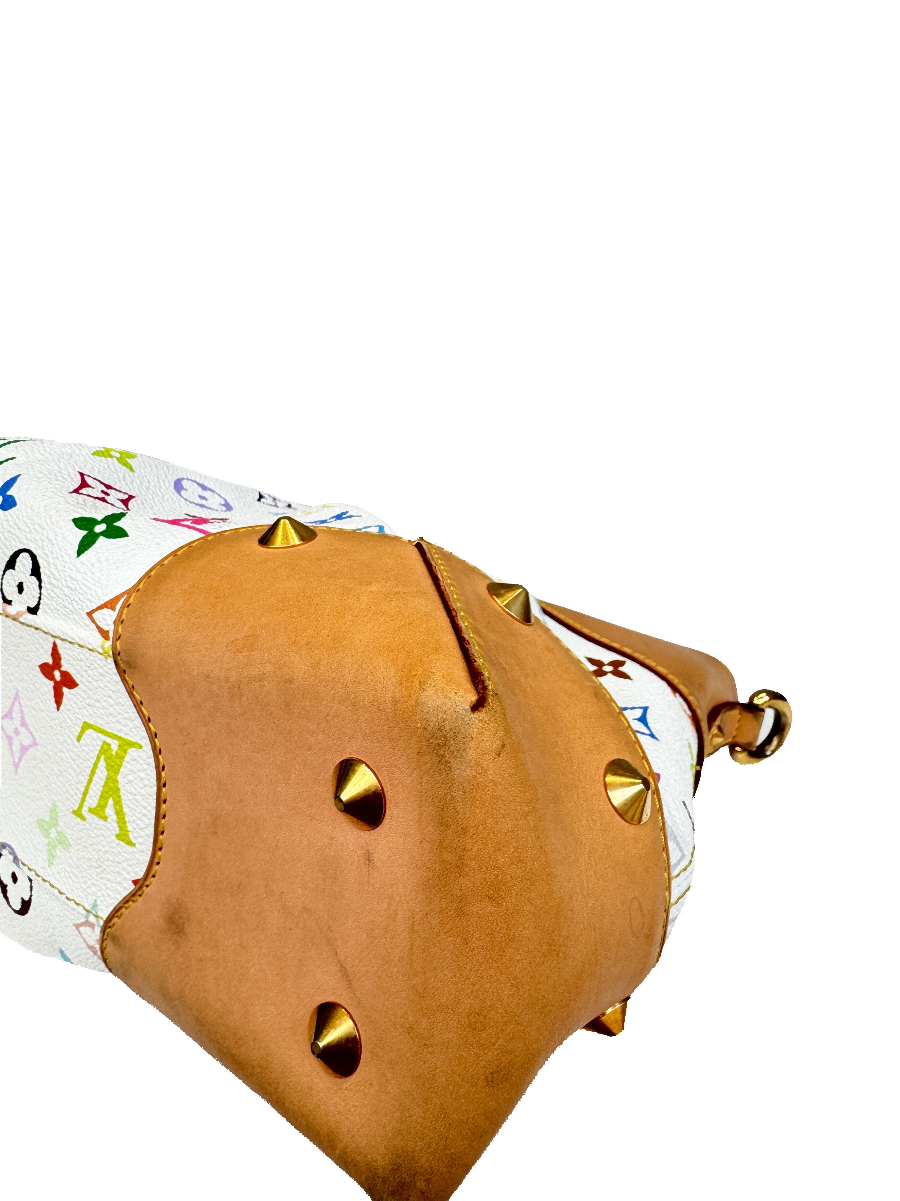 Louis Vuitton white multicolor Judy MM  TR1162