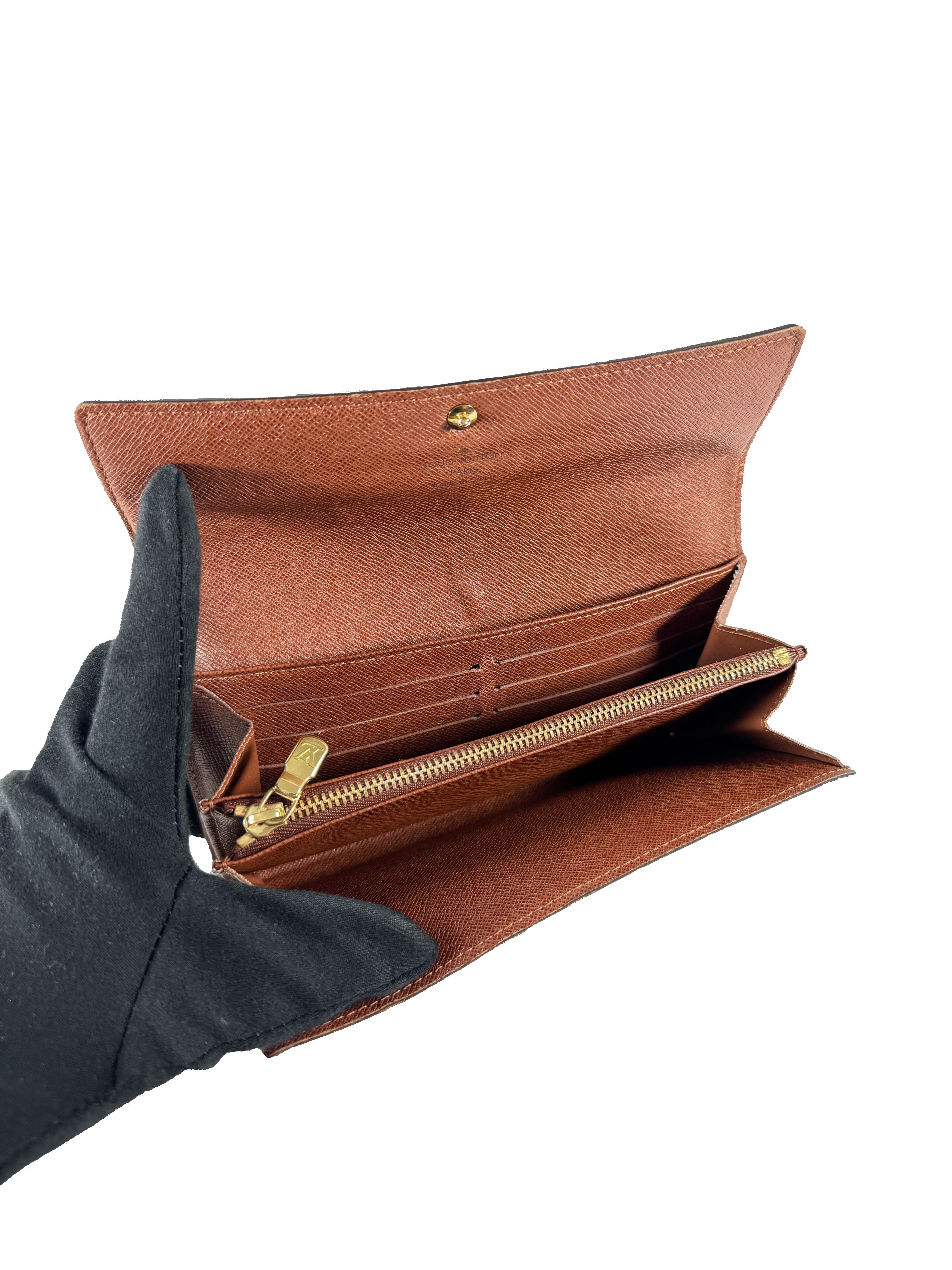 Louis Vuitton monogram Sarah wallet CA0066