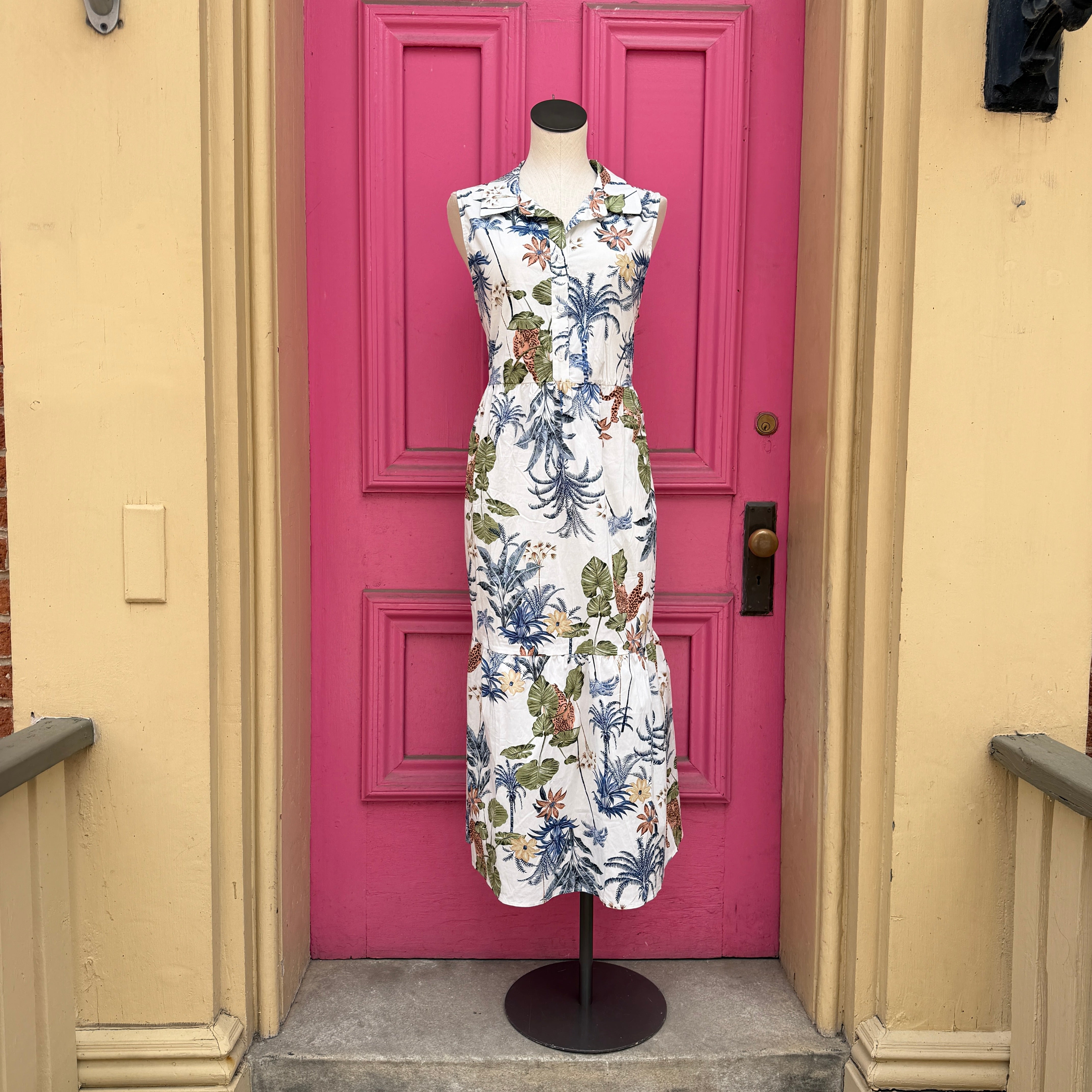 Rachel Zoe animal print tank dress size XL NWT