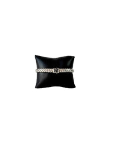 John Hardy sterling silver black sapphires Icon bracelet