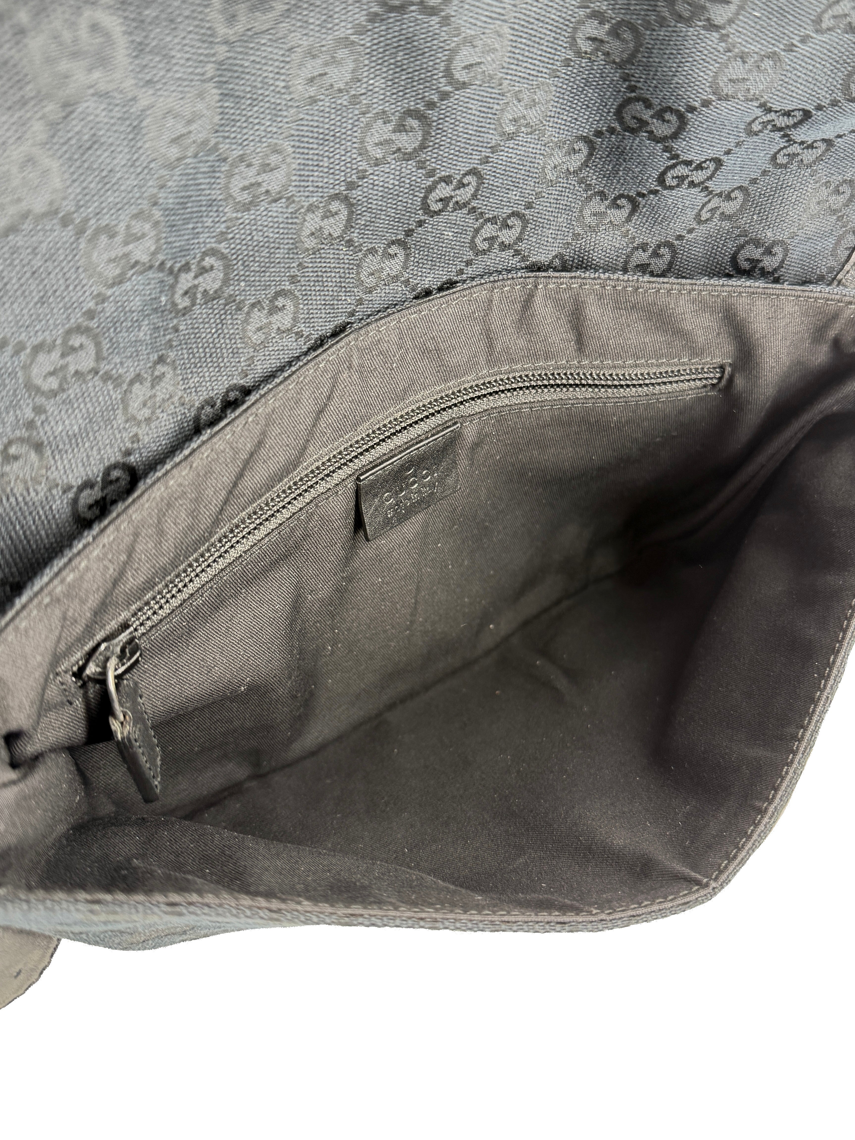 Gucci black perforated belt bag 145851 492695
