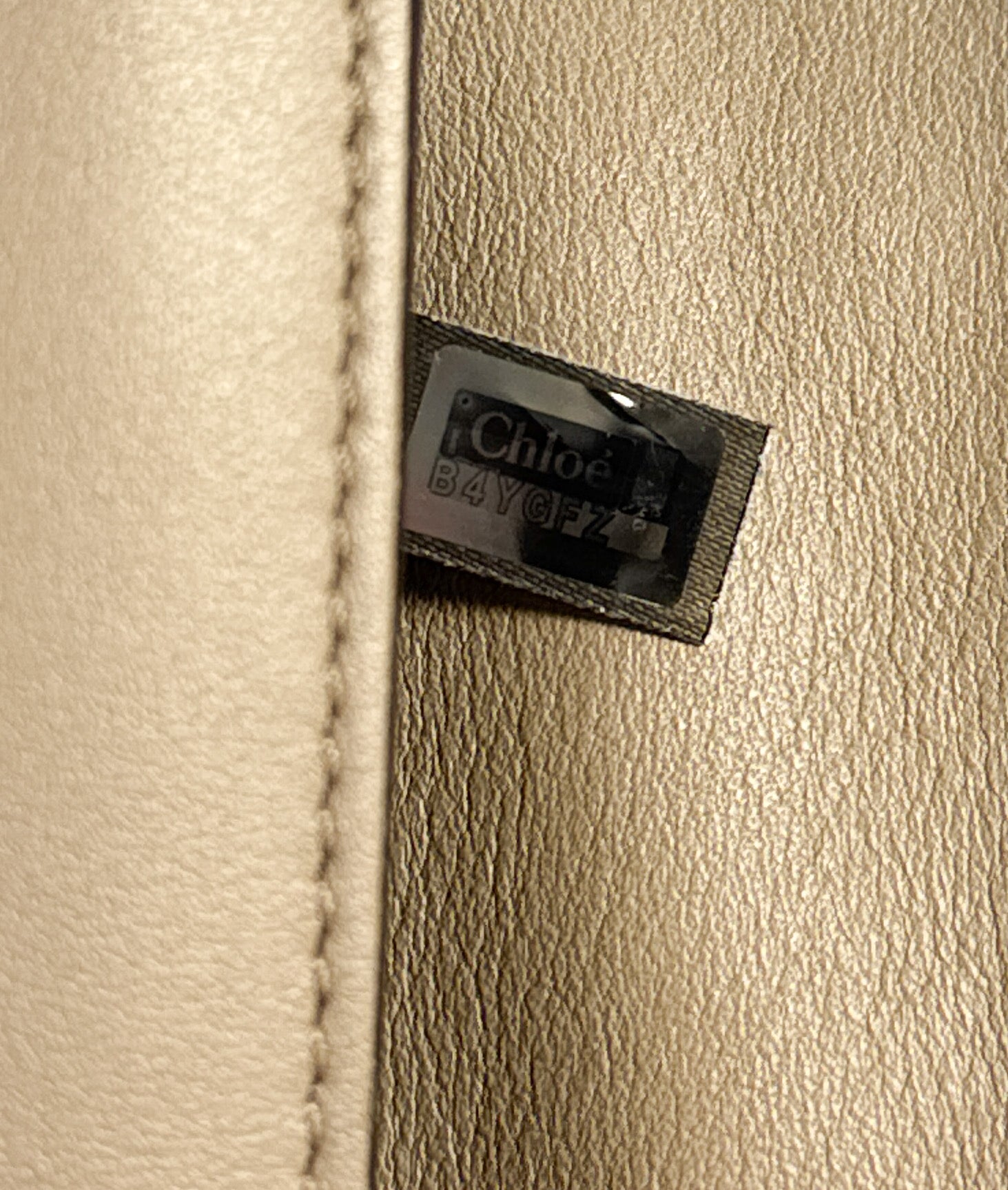 Chloé taupe leather/suede Faye wallet B4YGFZ