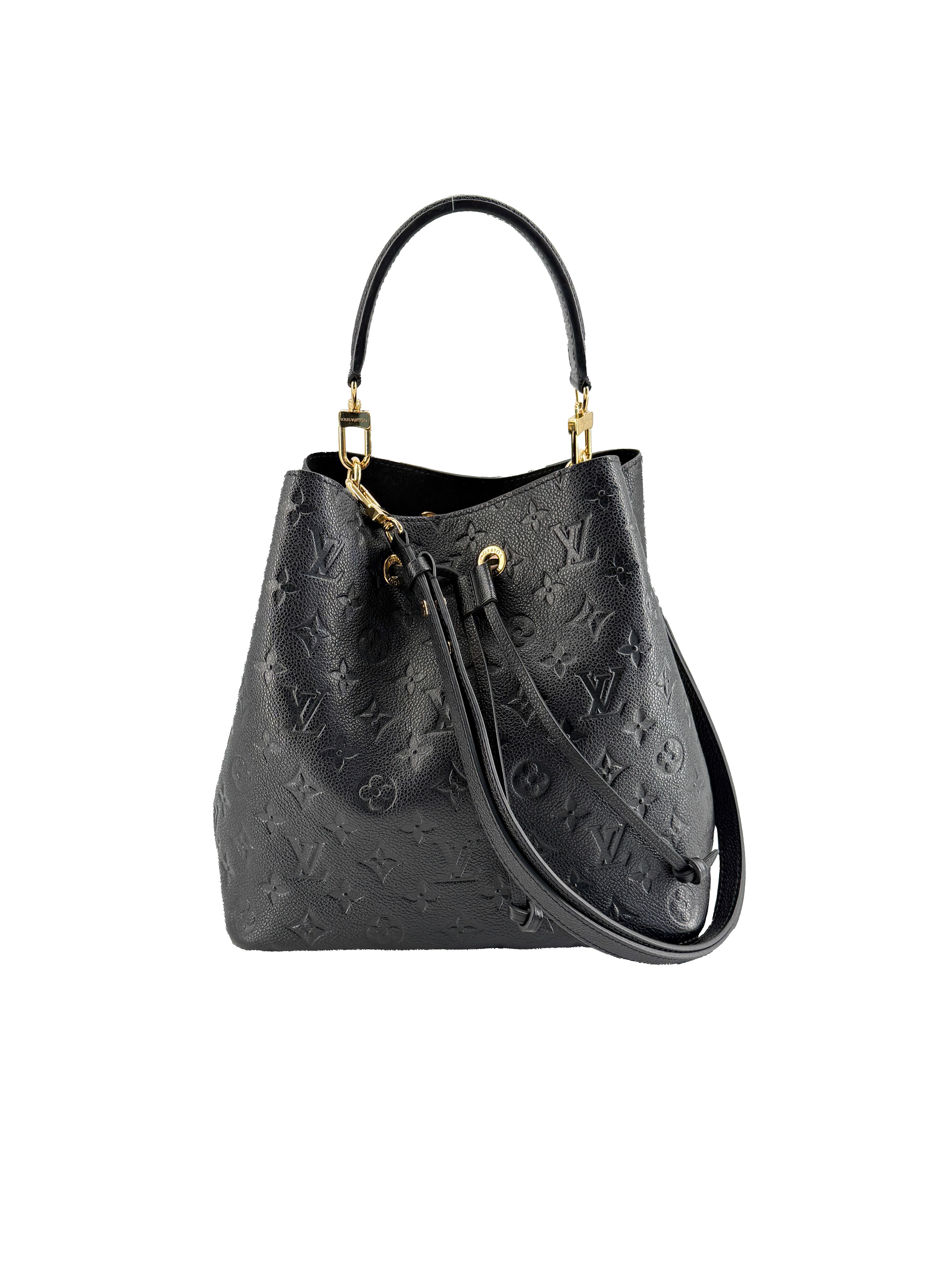 Louis Vuitton black empreinte leather NeoNoe MM NFC