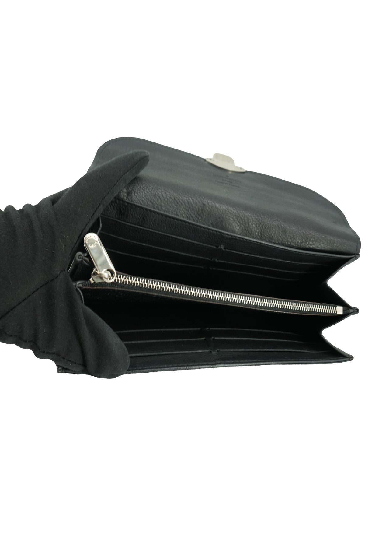 Louis Vuitton black Mahina Amelia wallet TN4164