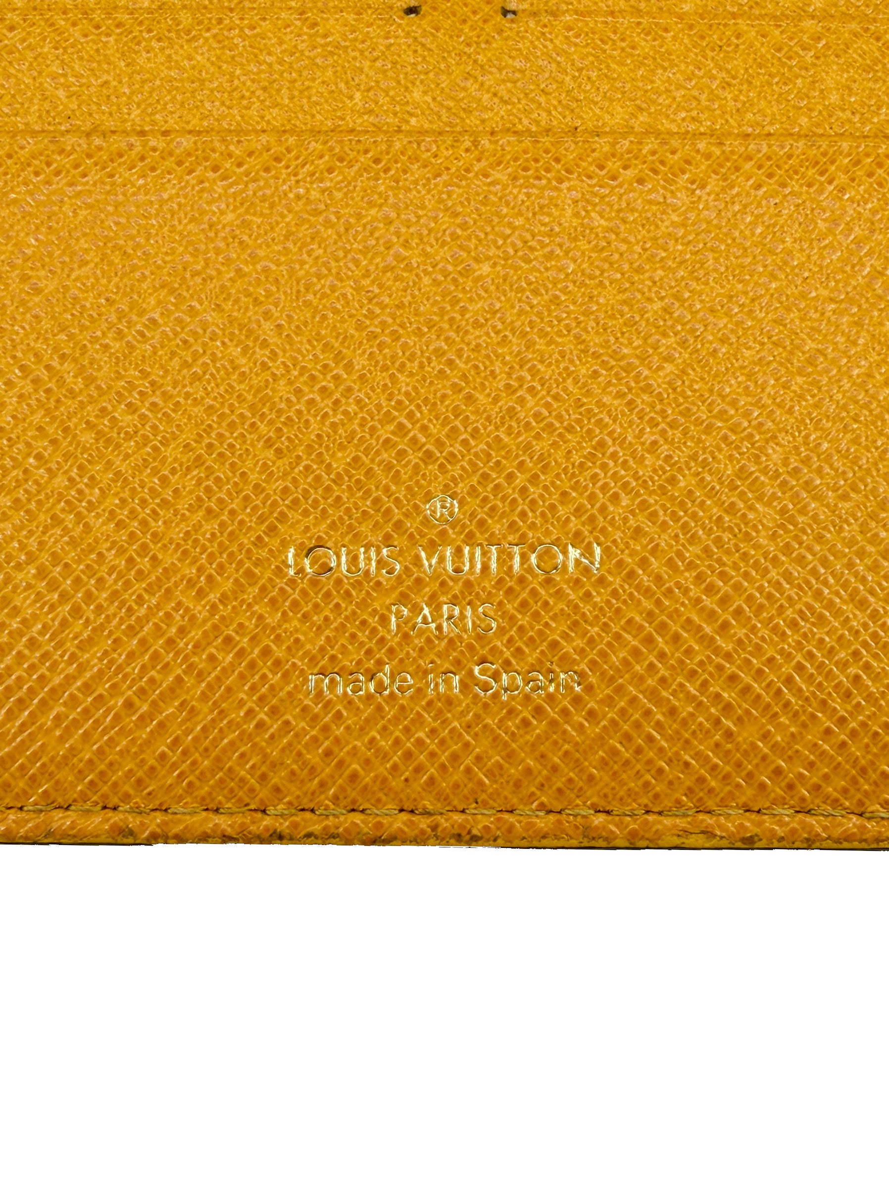 Louis Vuitton monogram yellow Insolite wallet CA2180
