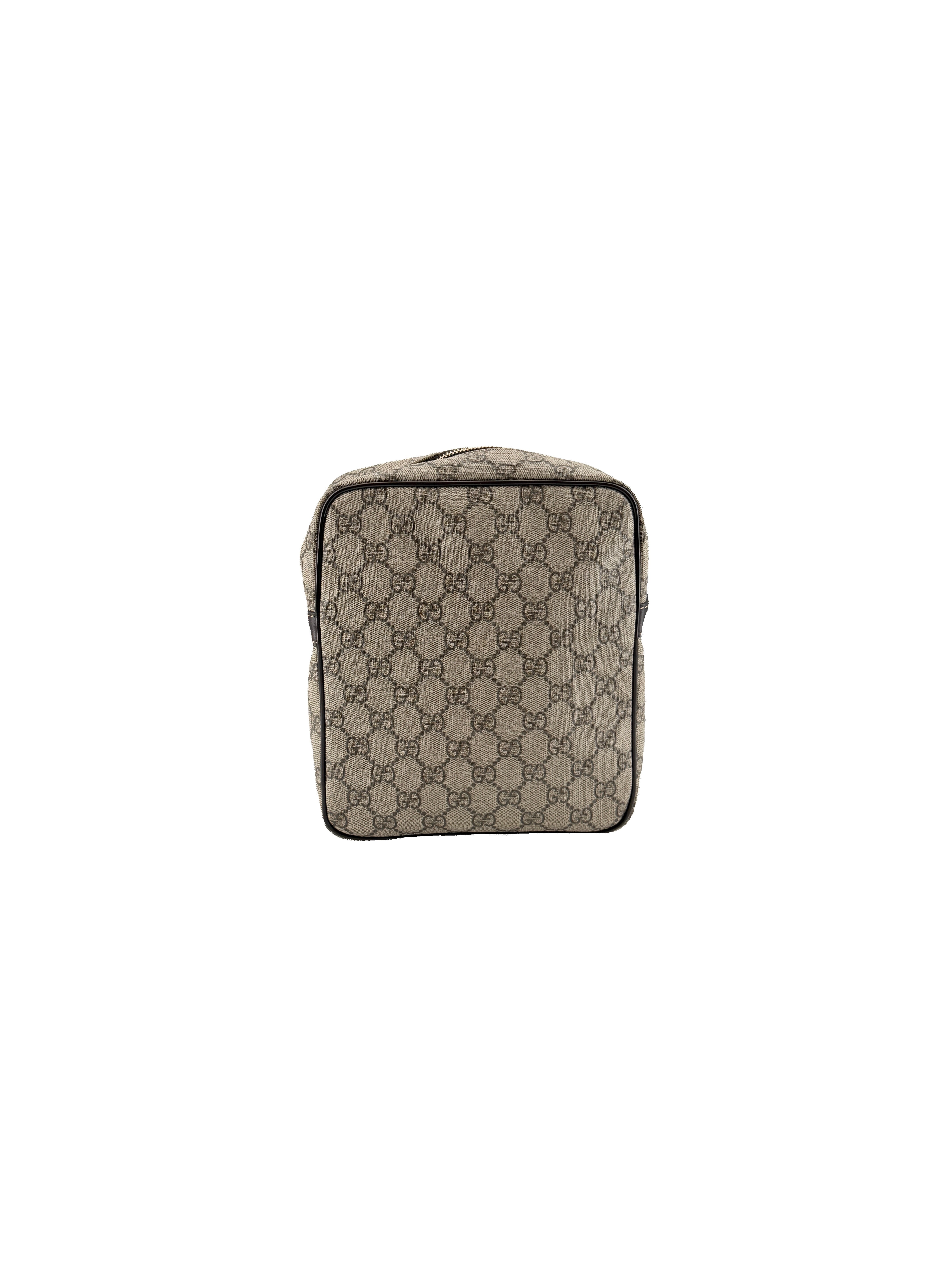 Gucci brown coated canvas crossbody 233268 525040