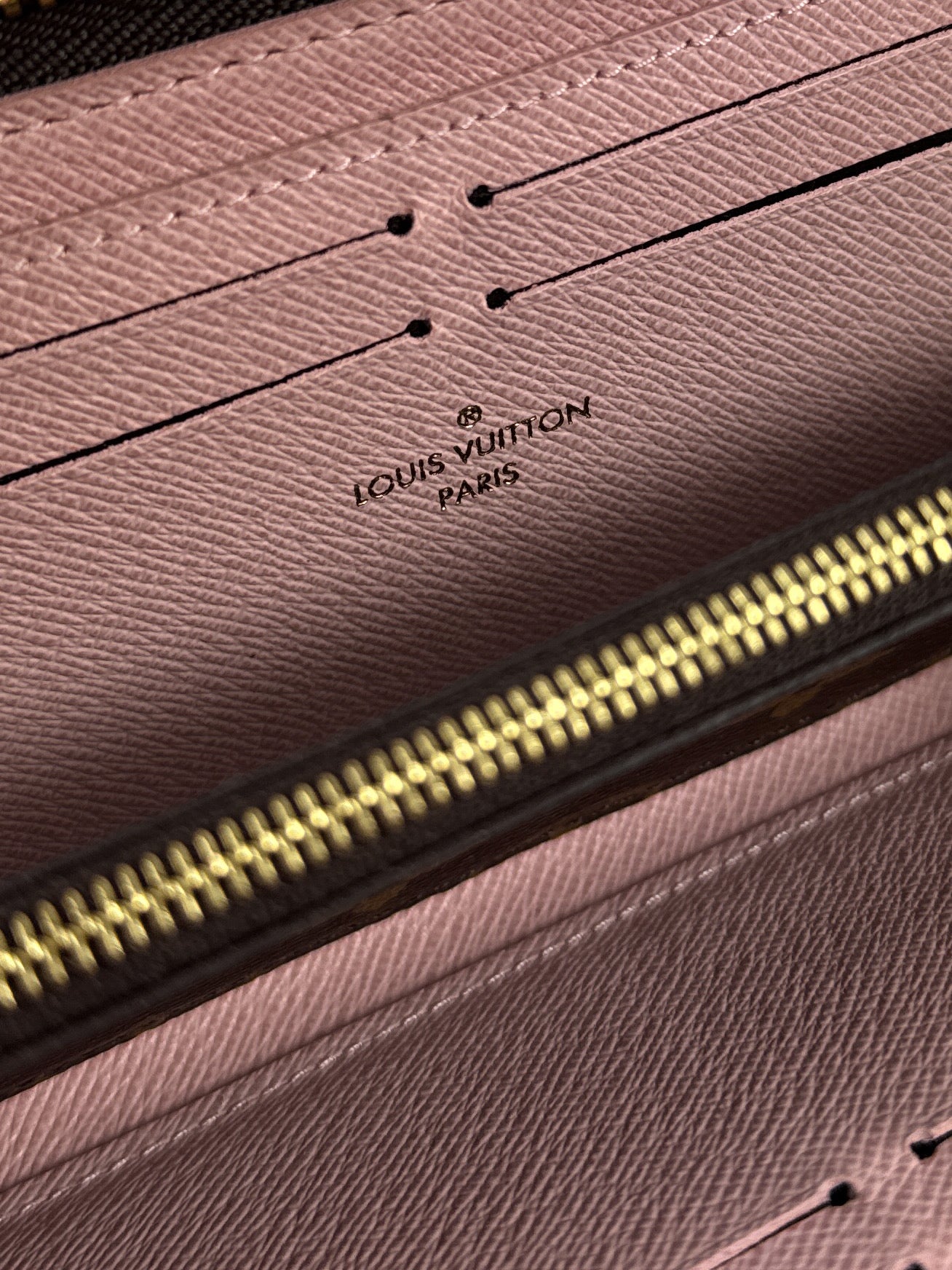 Louis Vuitton monogram Clemence wallet rose ballerine 2022 (microchip)