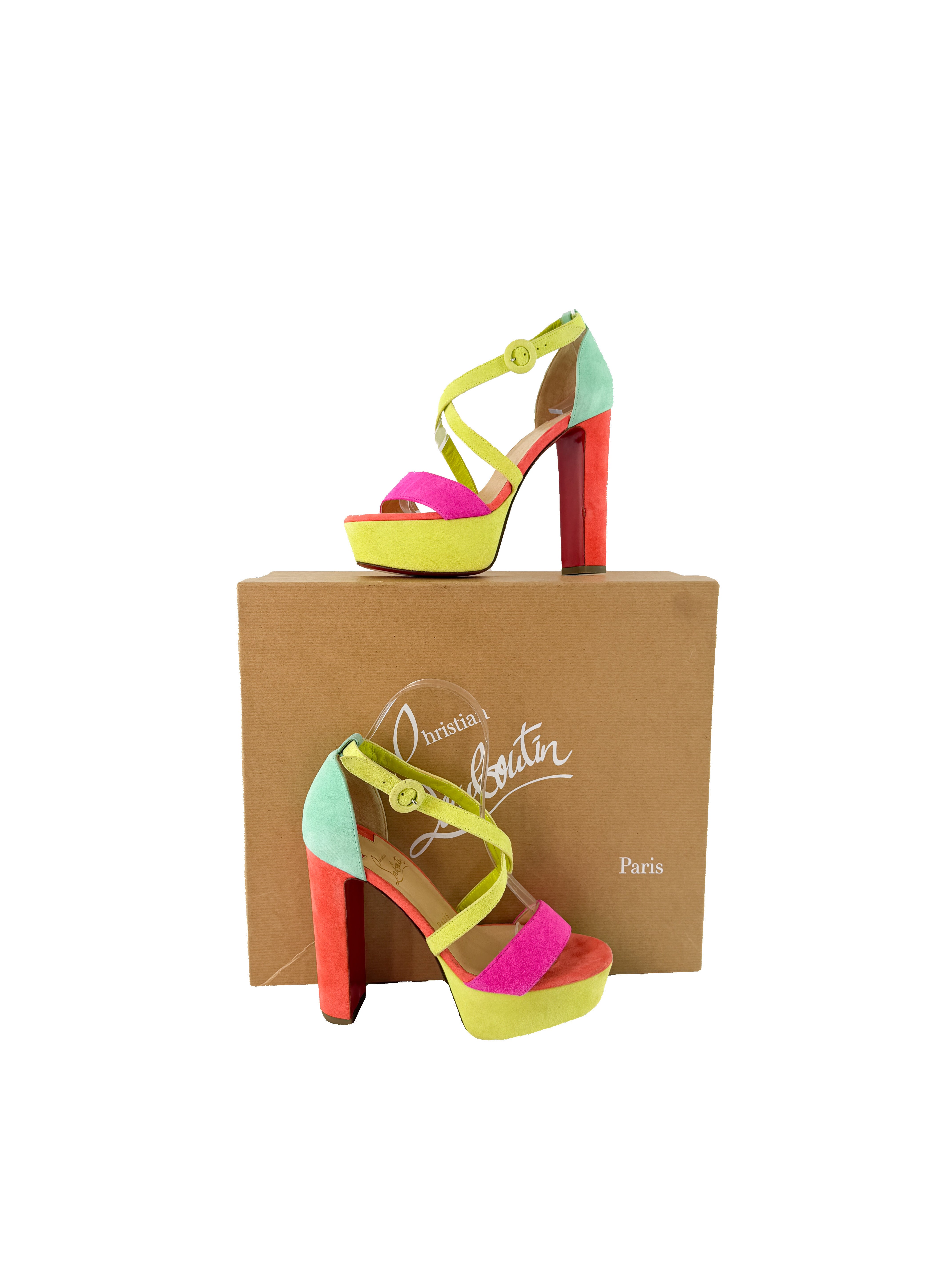 Christian Louboutin Loubi Bee Alta 130MM size 36.5 BOX