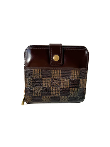 Louis Vuitton damier ebene zippy compact wallet CA1024 **as is**