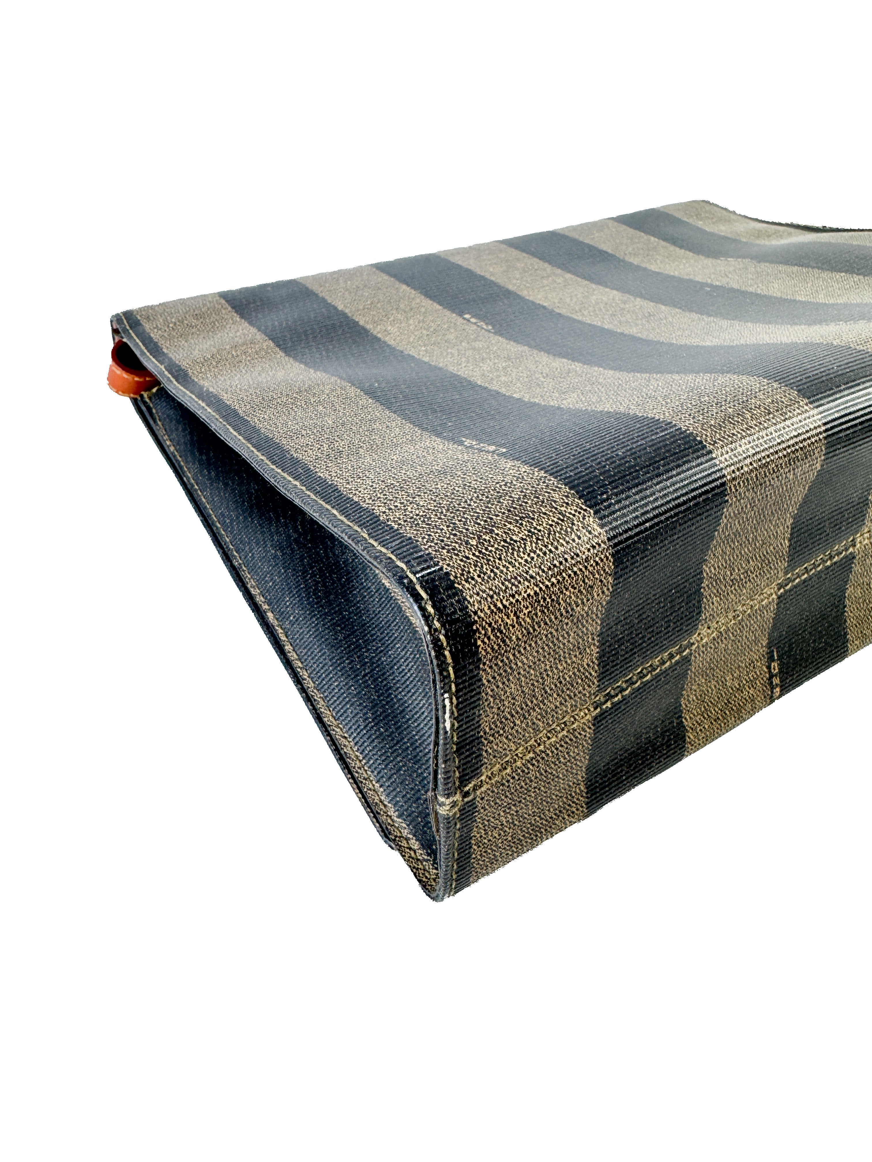 Fendi pequin striped vintage shoulder bag 211 26001068 *as is*