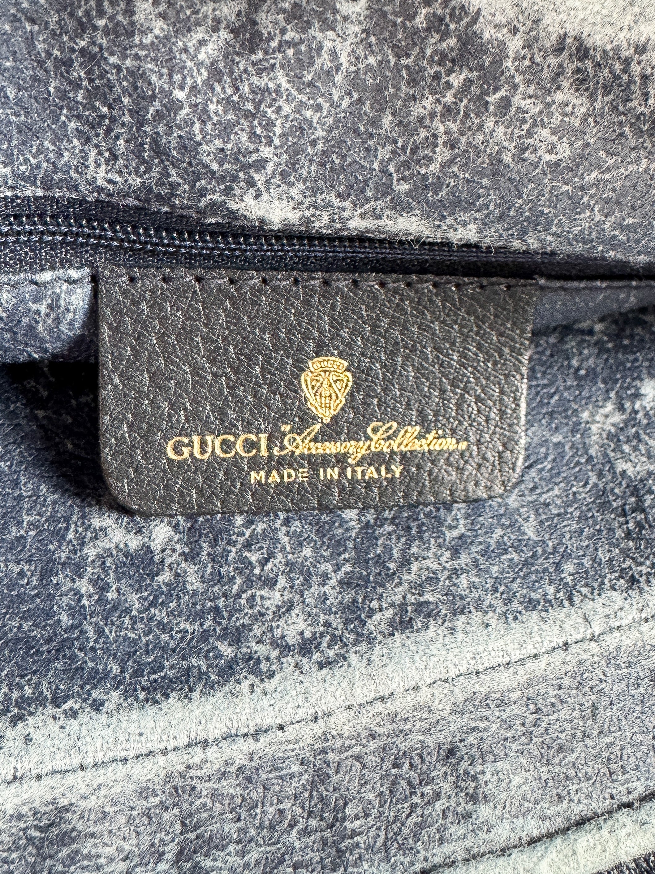 Gucci navy GG sherry line vintage crossbody 3202005