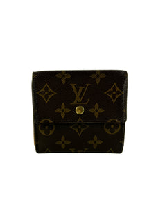 Louis Vuitton Monogram Portefeuille Elise Leather Wallet TH0956