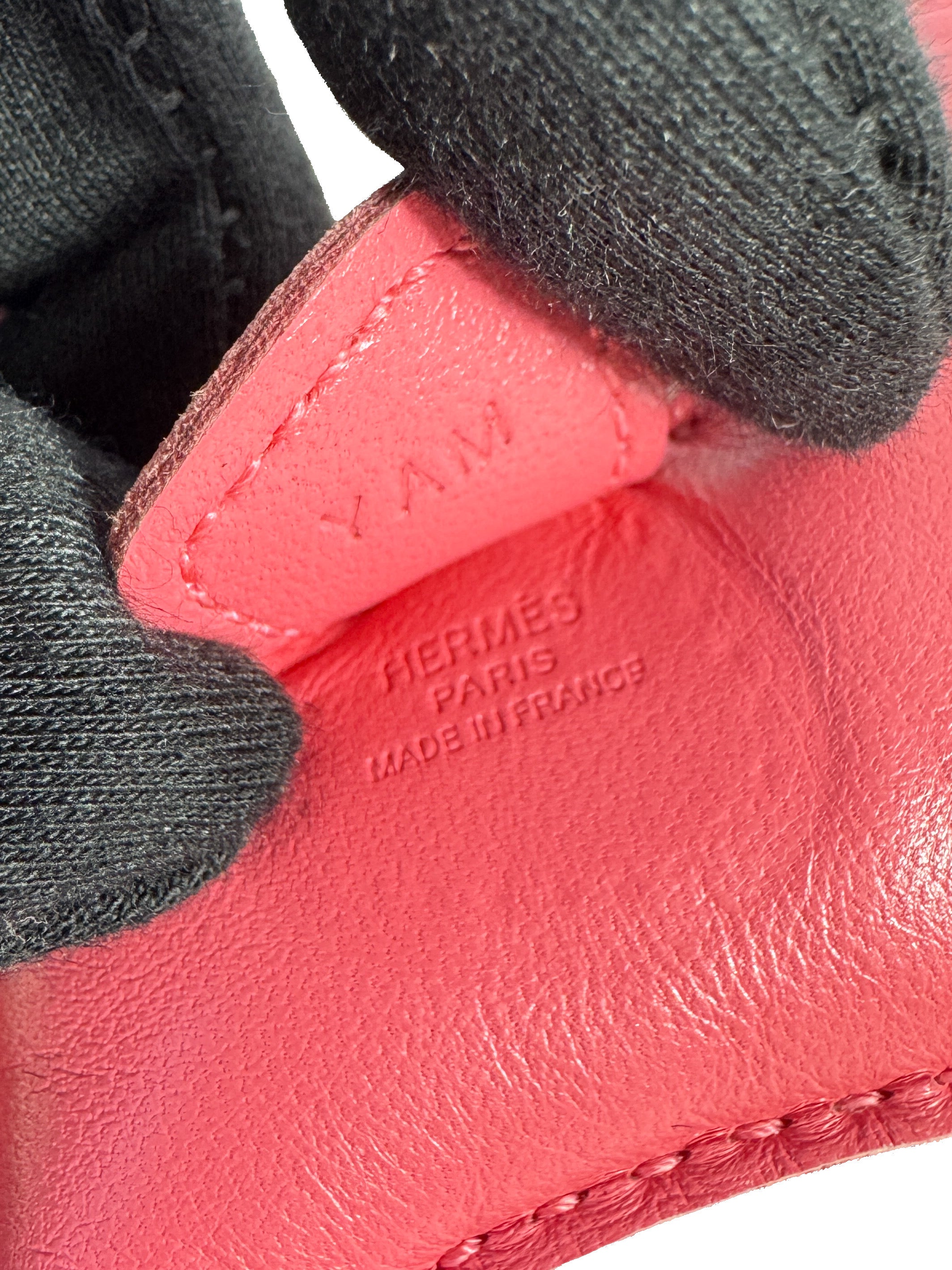 Hermès light pink Rodeo PM charm A