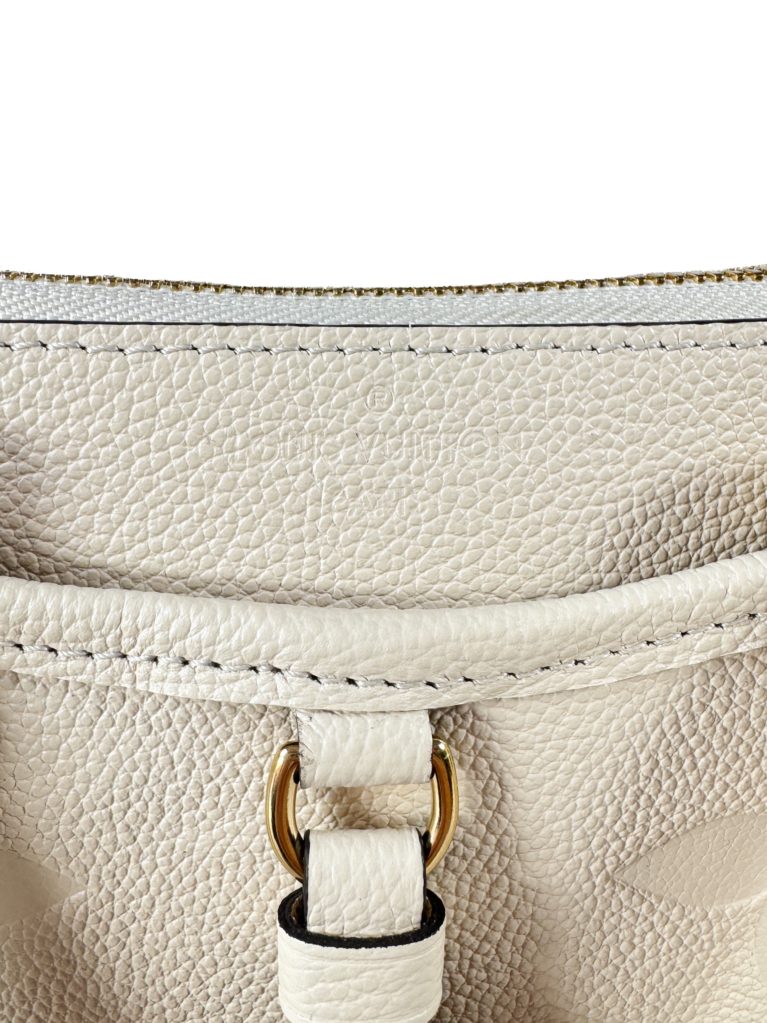 Louis Vuitton cream empreinte leather Giant monogram Trianon PM (NFC)