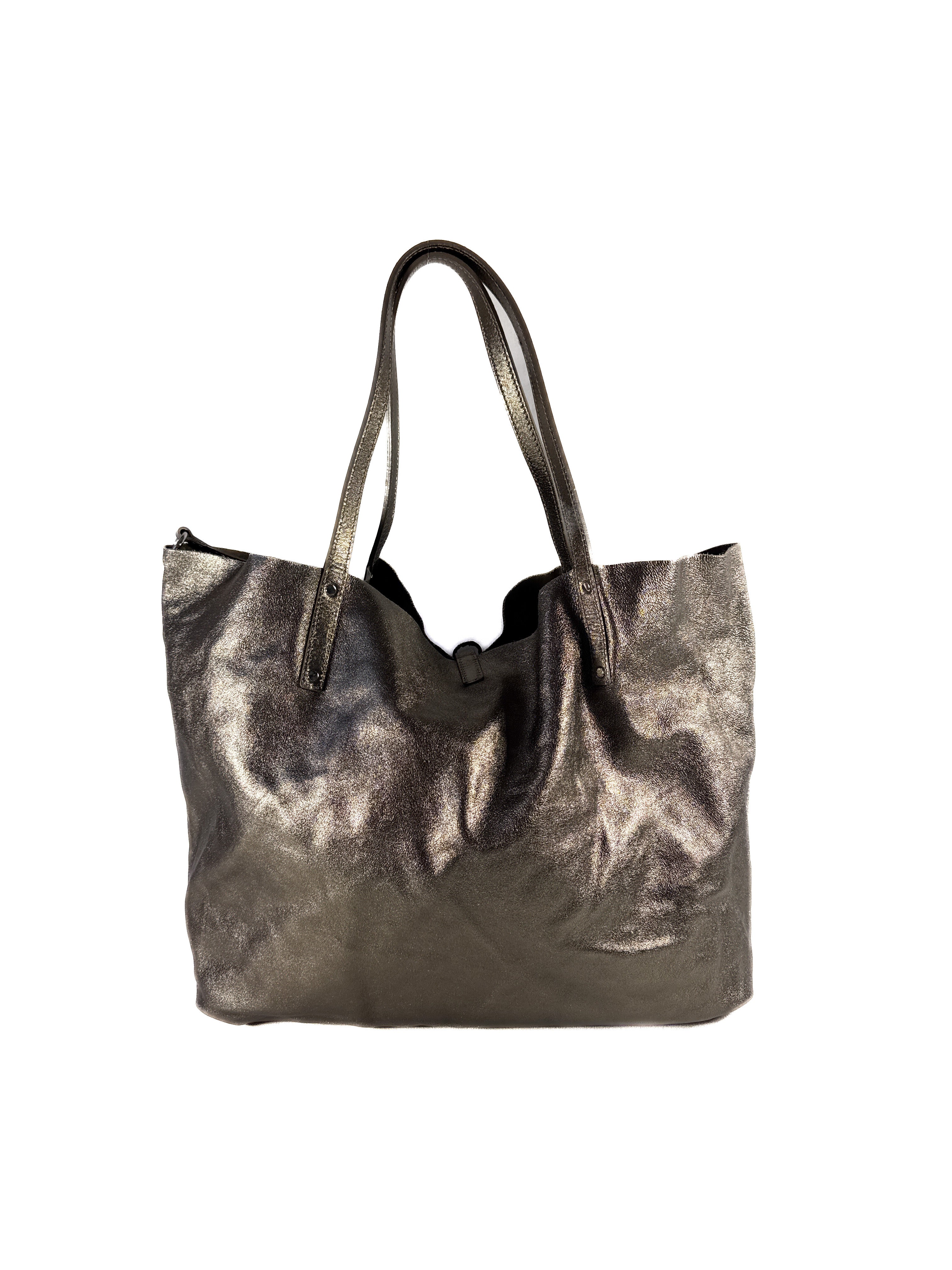 Tiffany & Co taupe reversible suede/leather tote **as is**