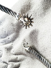 David Yurman sterling silver & diamond Starburst station bangle