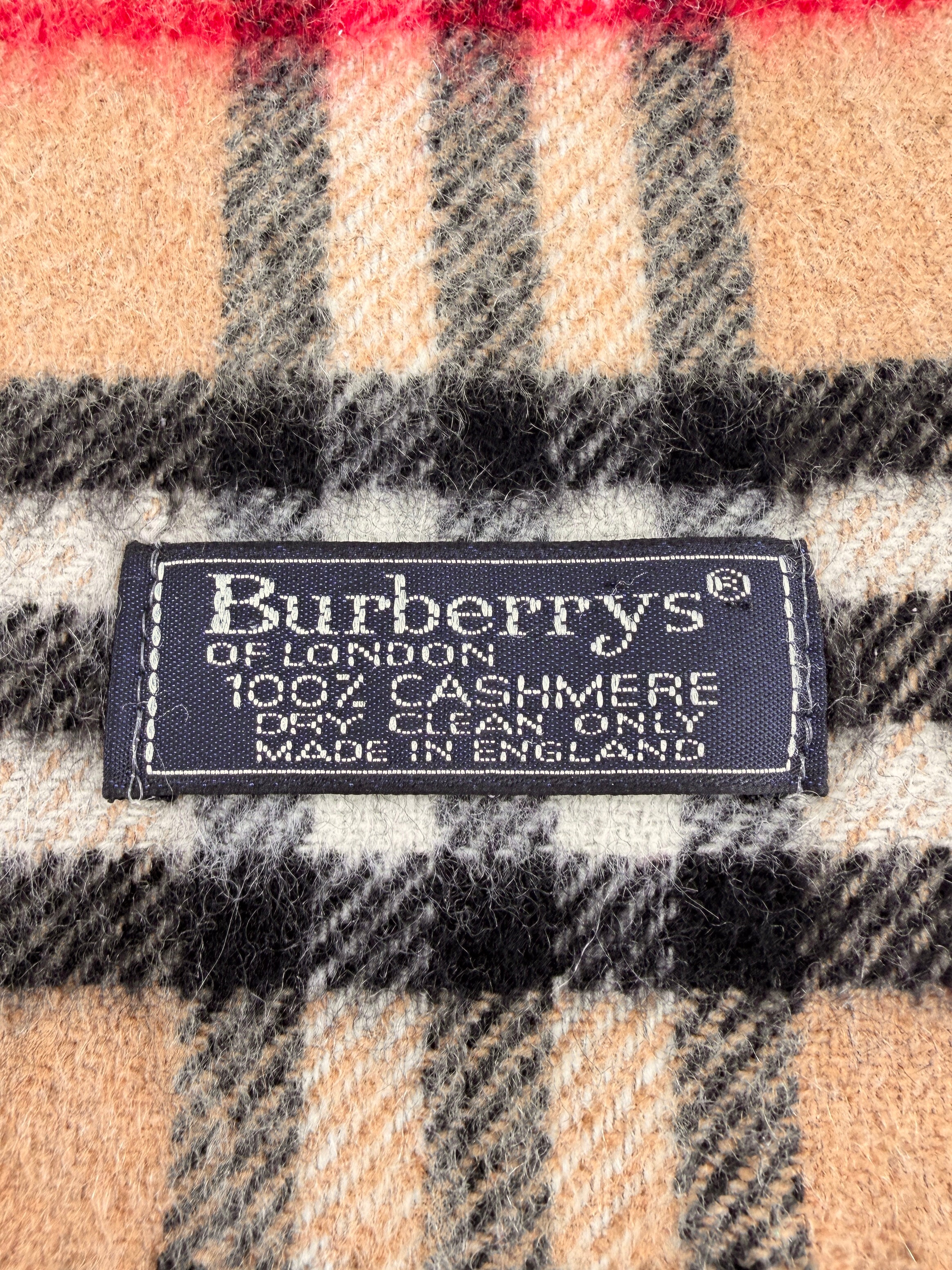 Burberry brown classic cashmere scarf