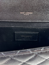 Saint Laurent black leather medium Envelope bag **box