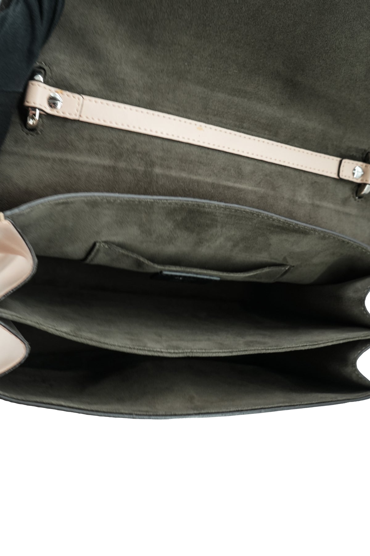 Fendi light pink Kan I scalloped shoulder bag 8762