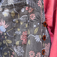 Three Bird Nest floral overalls size L NWT