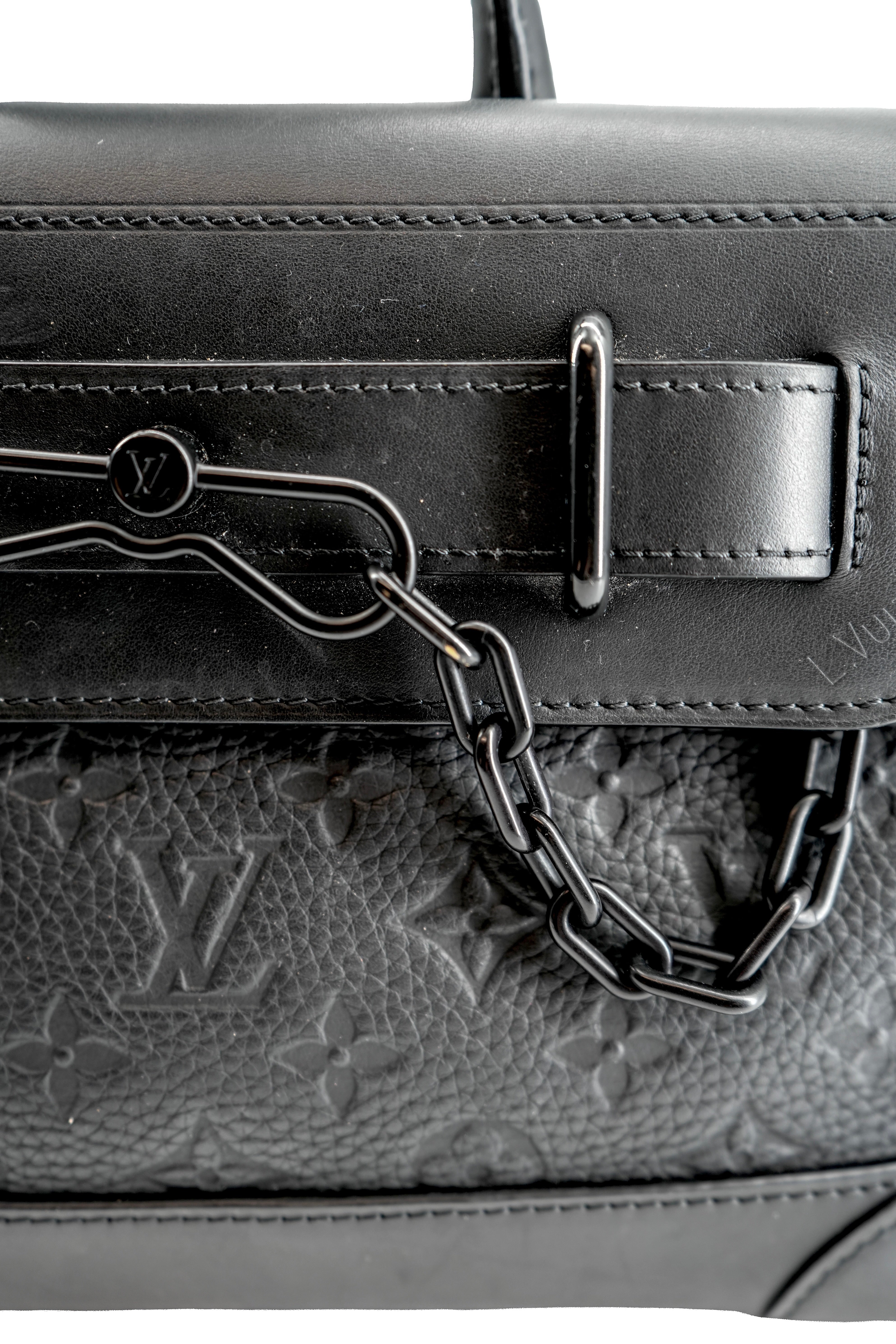 Louis Vuitton Steamer Crossbody Bag Monogram Taurillon Leather PM black (NFC)