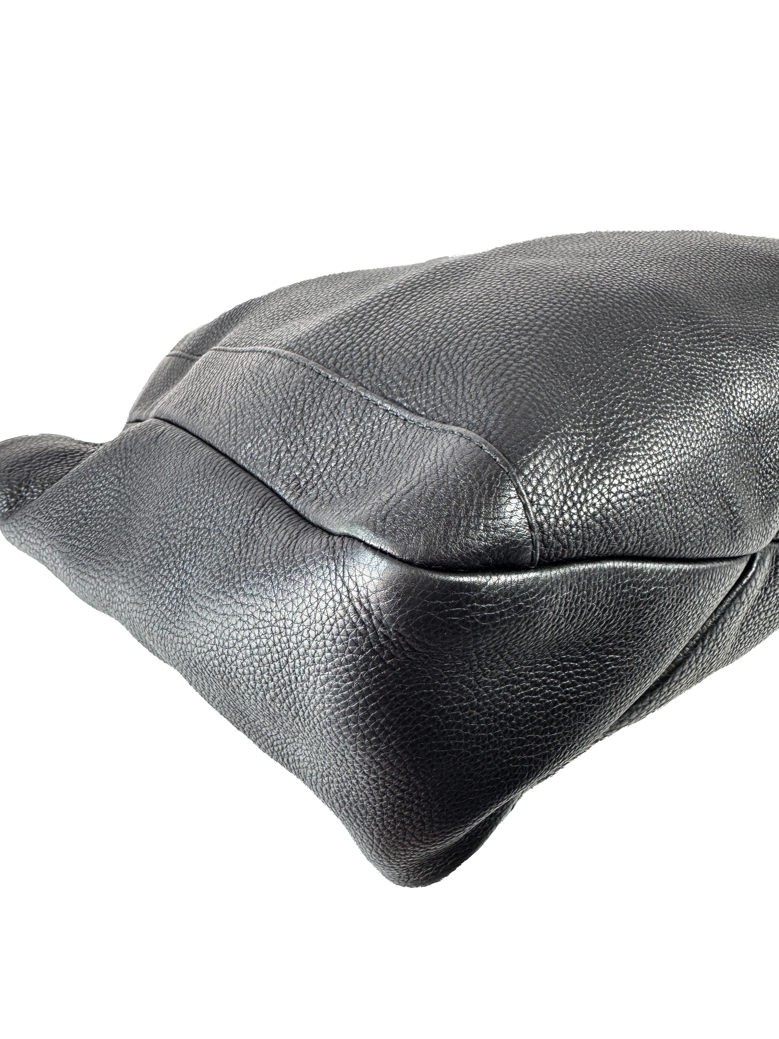 Gucci black leather horsebit Greenwich bag 257051502752