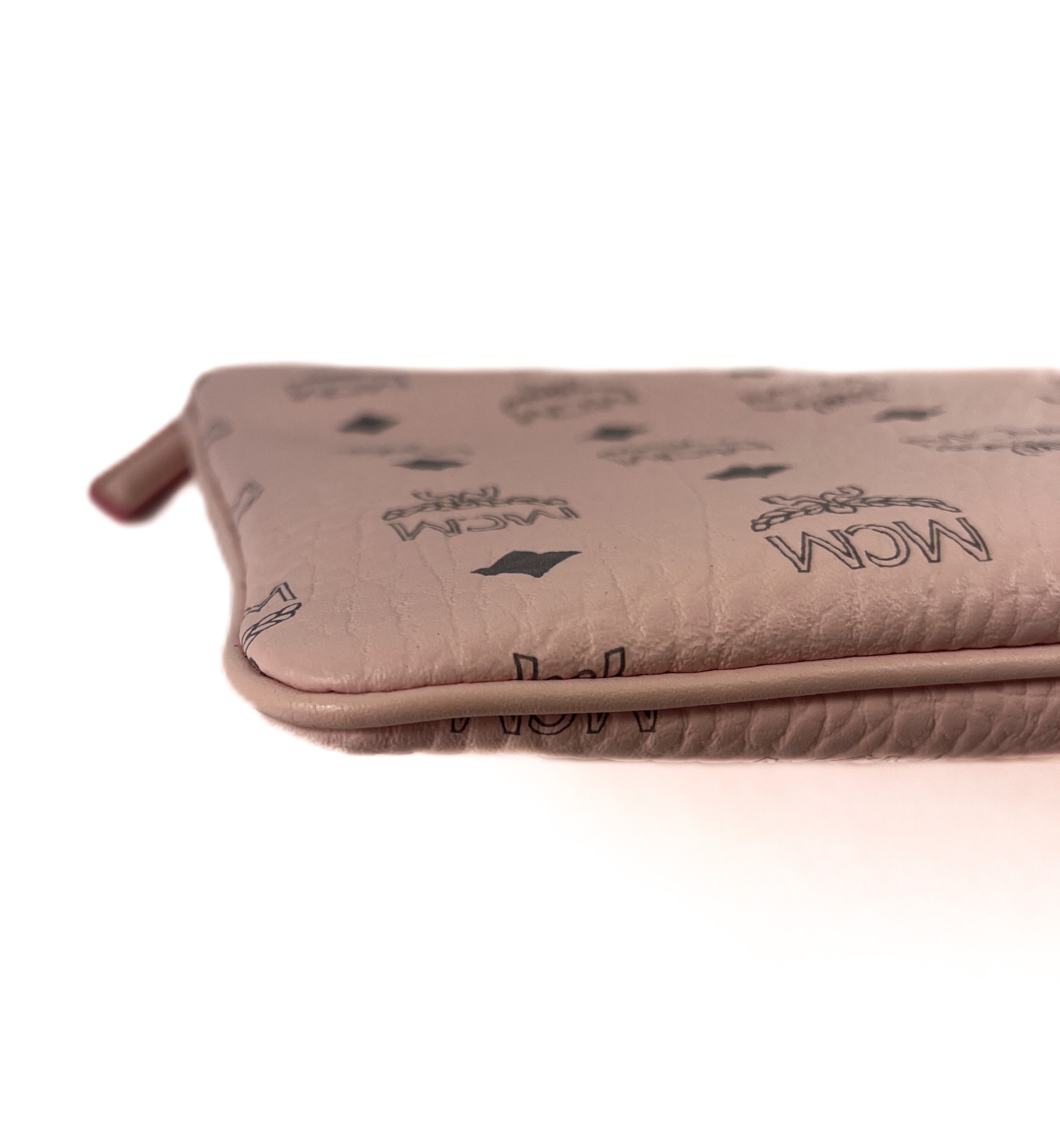 MCM pink visetos slim pouch crossbody