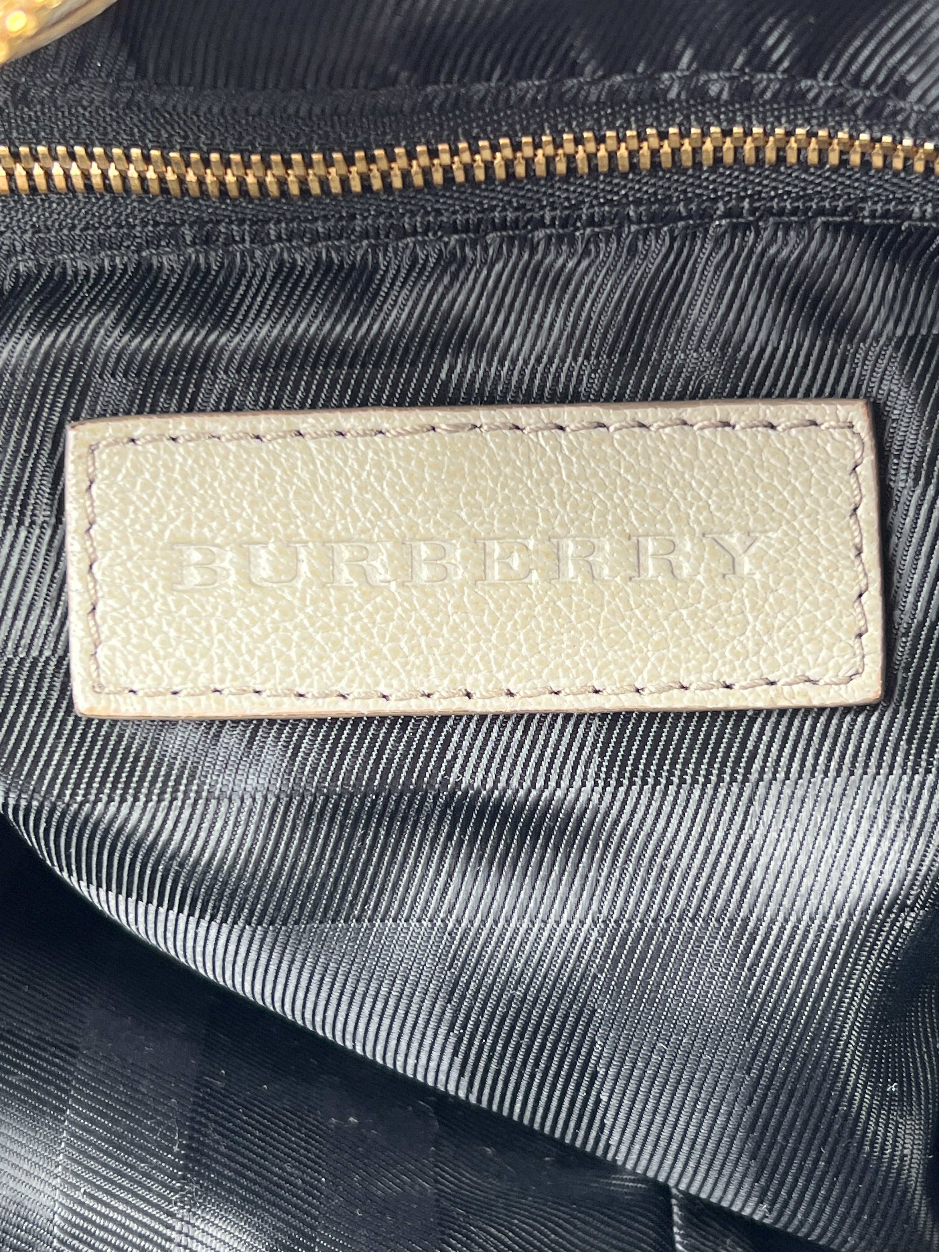 Burberry gray leather Bartow hobo shoulder bag retail $1199