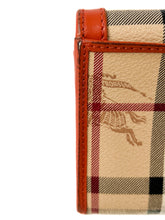 Burberry plaid orange Haymarket long wallet