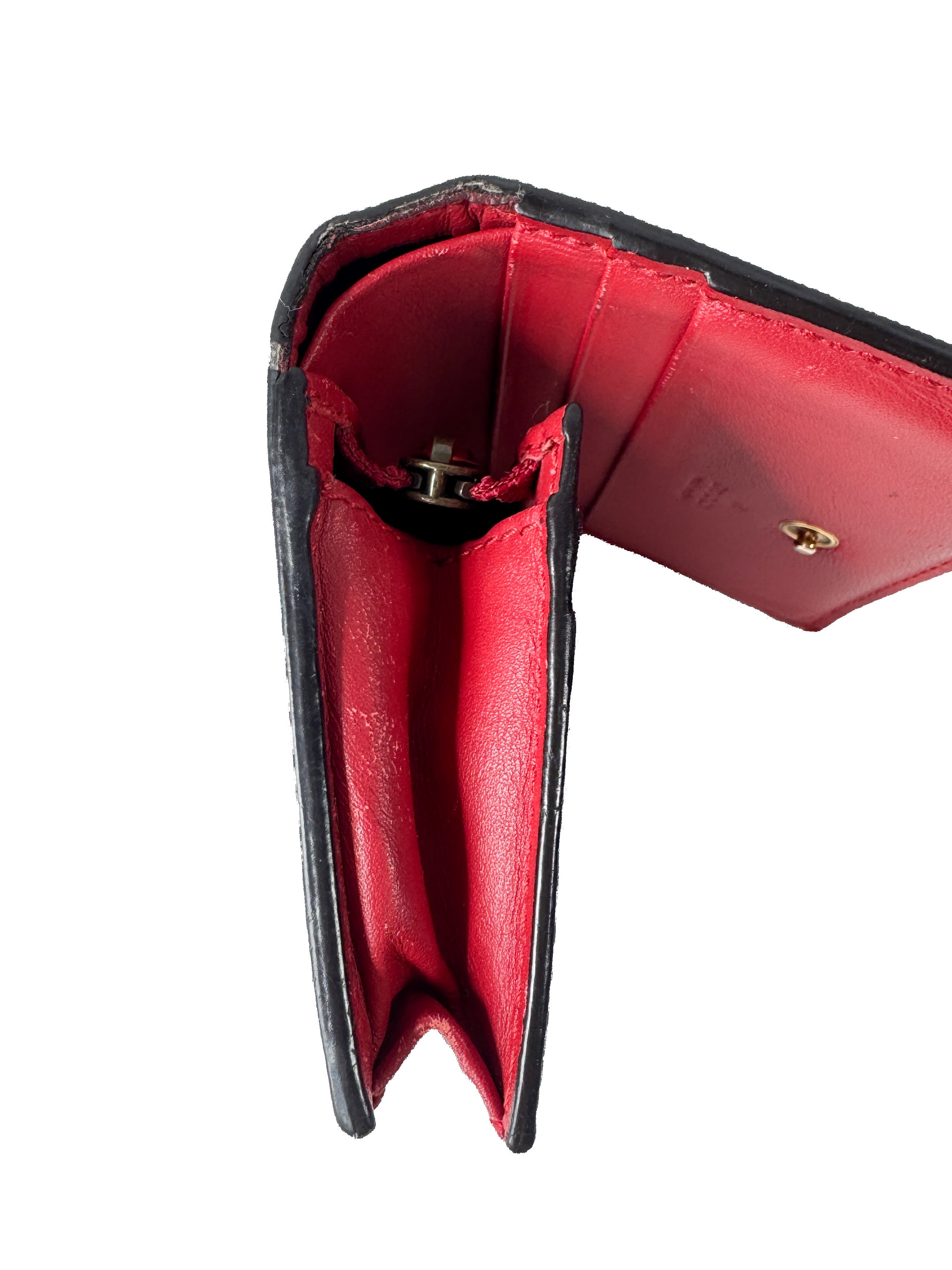 Gucci GG Supreme signature cherry cardholder wallet 476050-1147