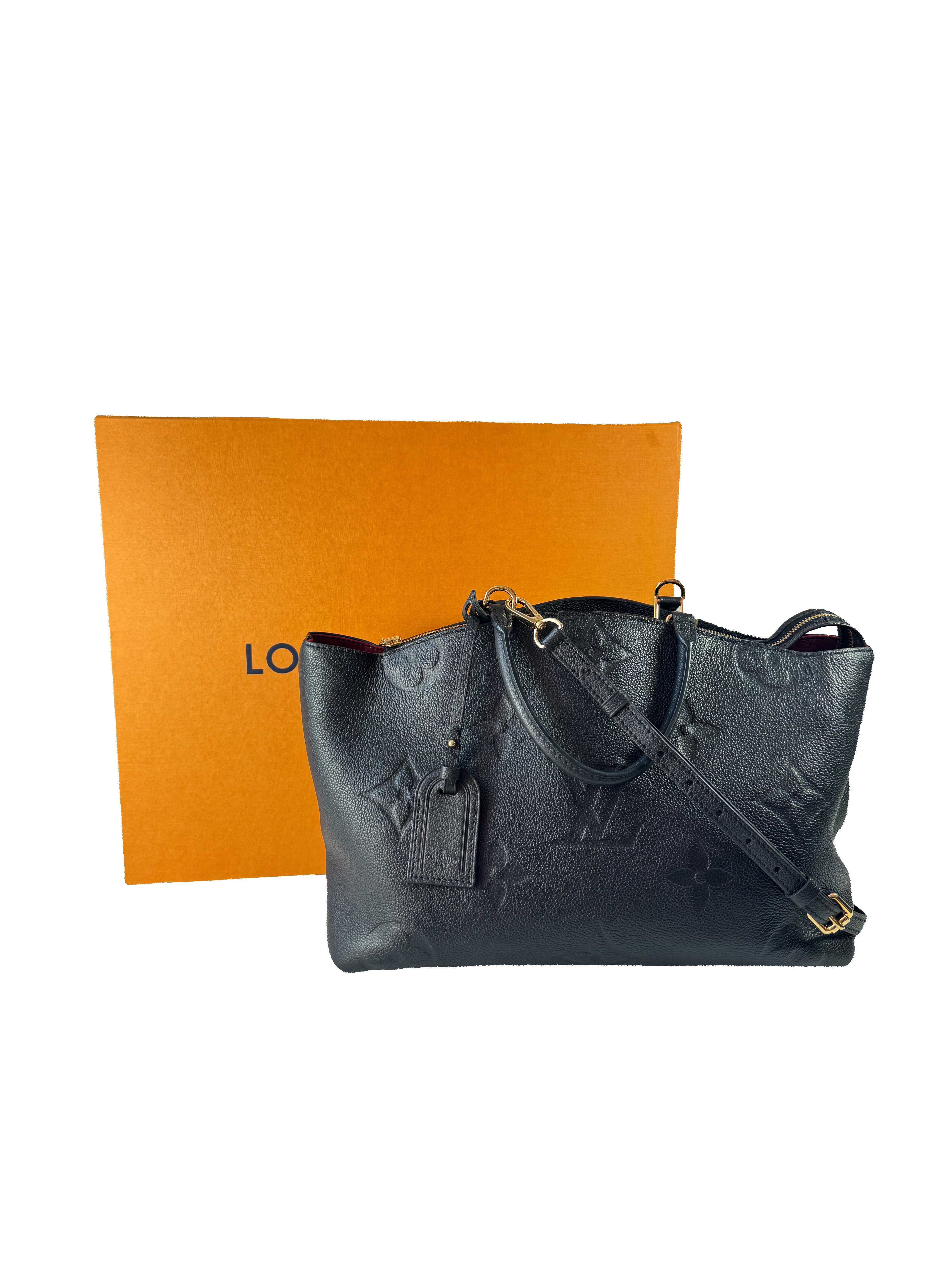 Louis Vuitton black Empreinte Grand Palais MM Shoulder Bag NFC