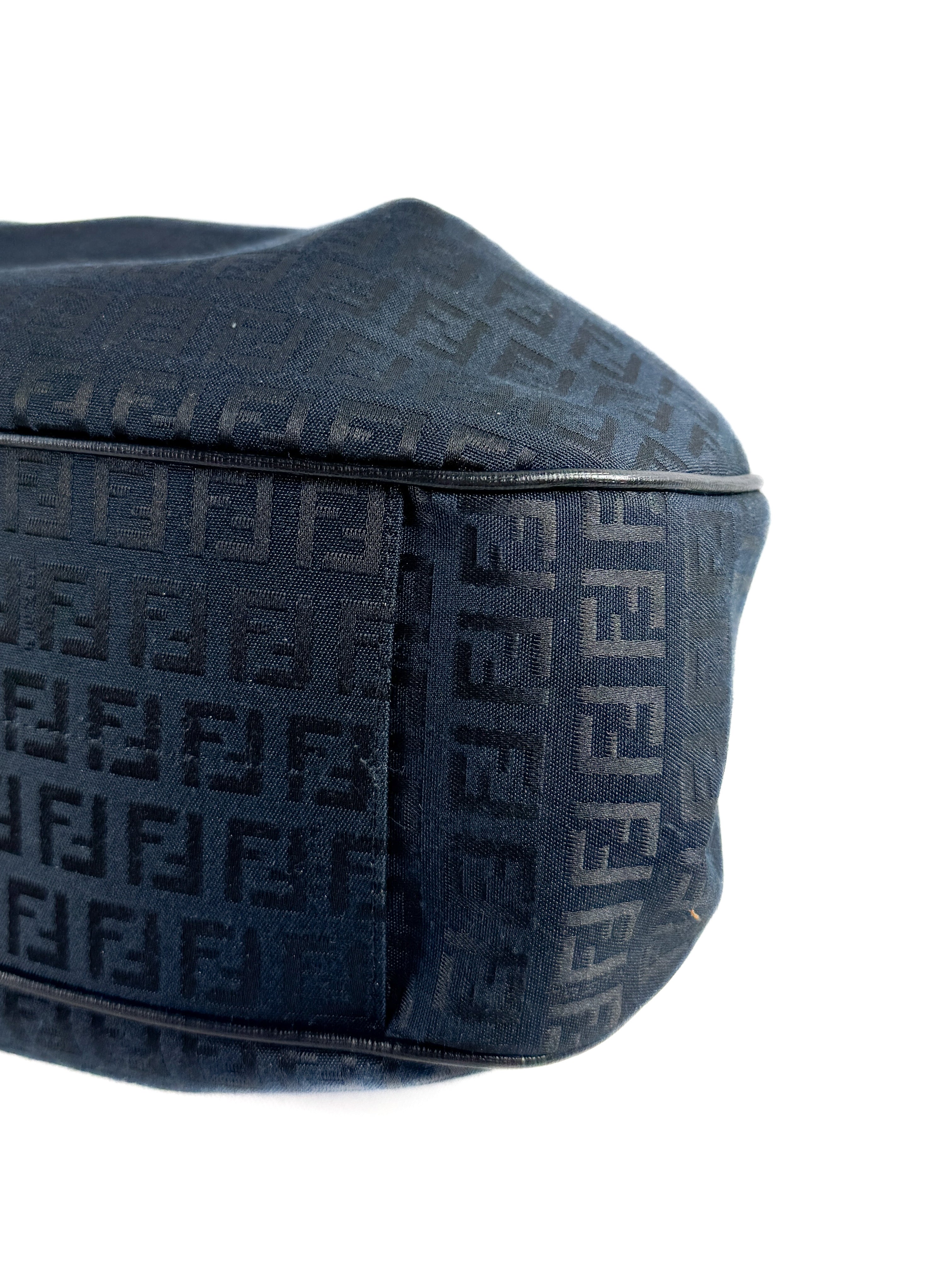 Fendi Zucchino navy, black, pink shoulder bag 8BH220-HJE 128-2354