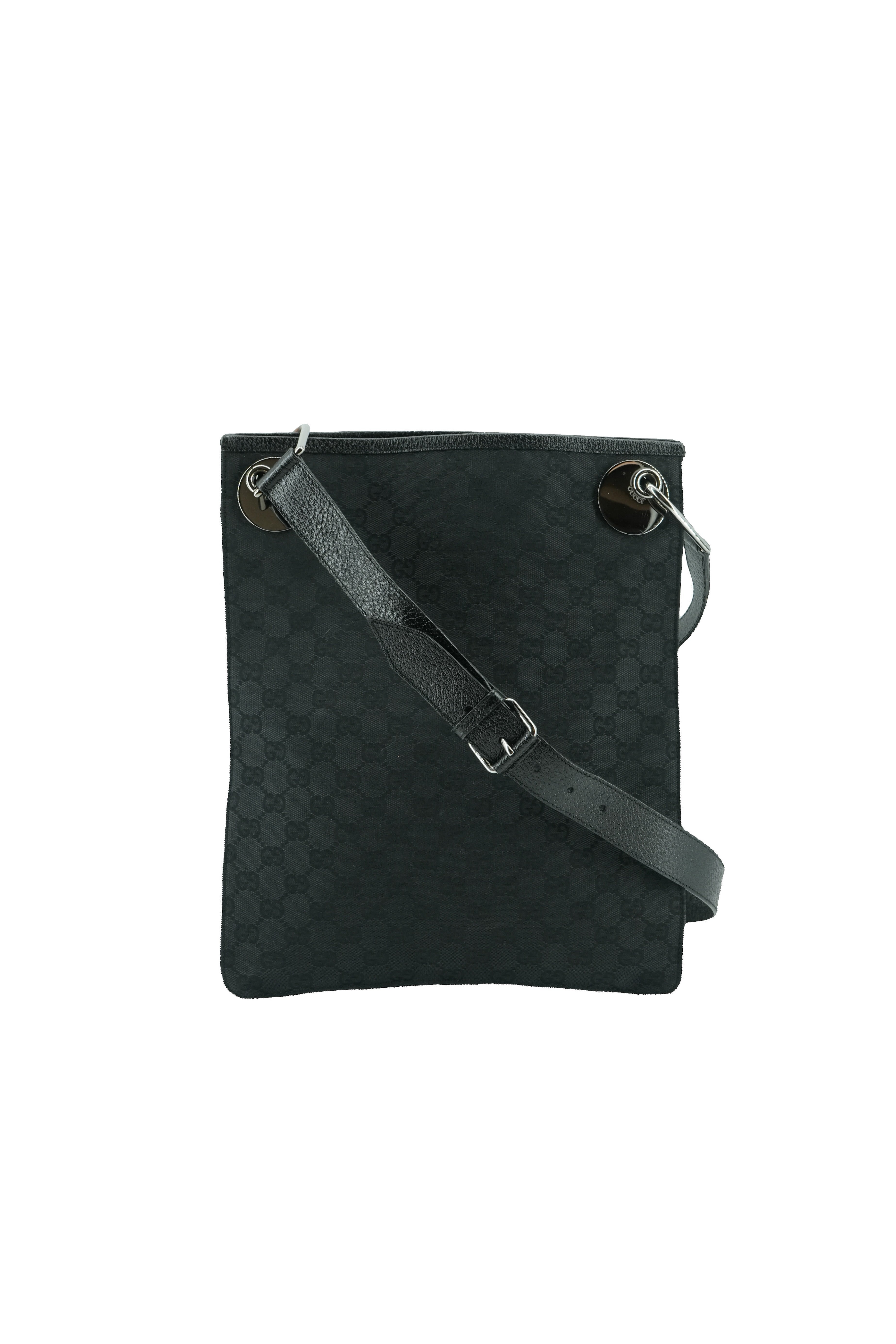 Gucci black signature cloth Eclipse bag 120842 208993