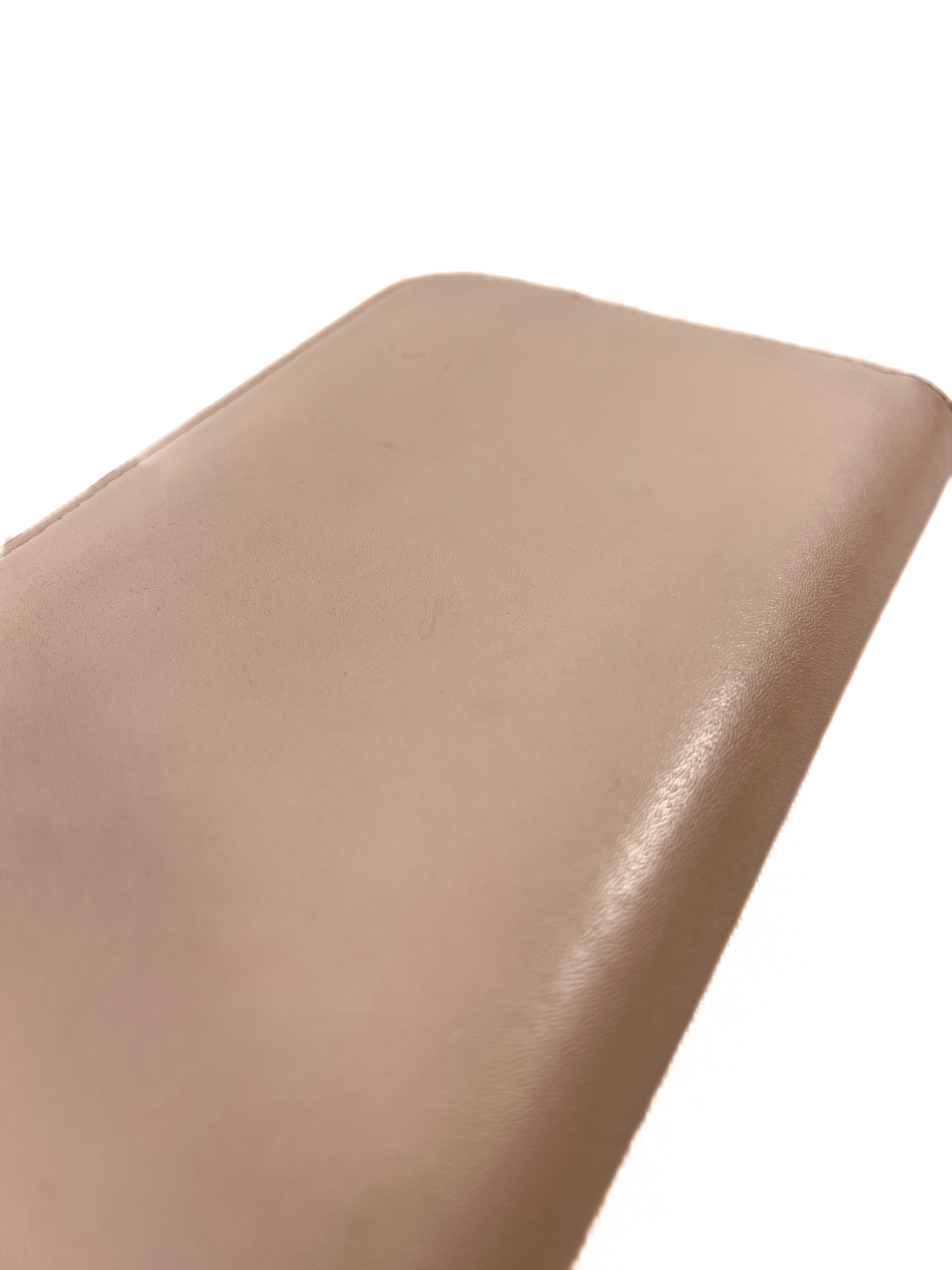 Fendi blush pink Kan I F slim zip around wallet